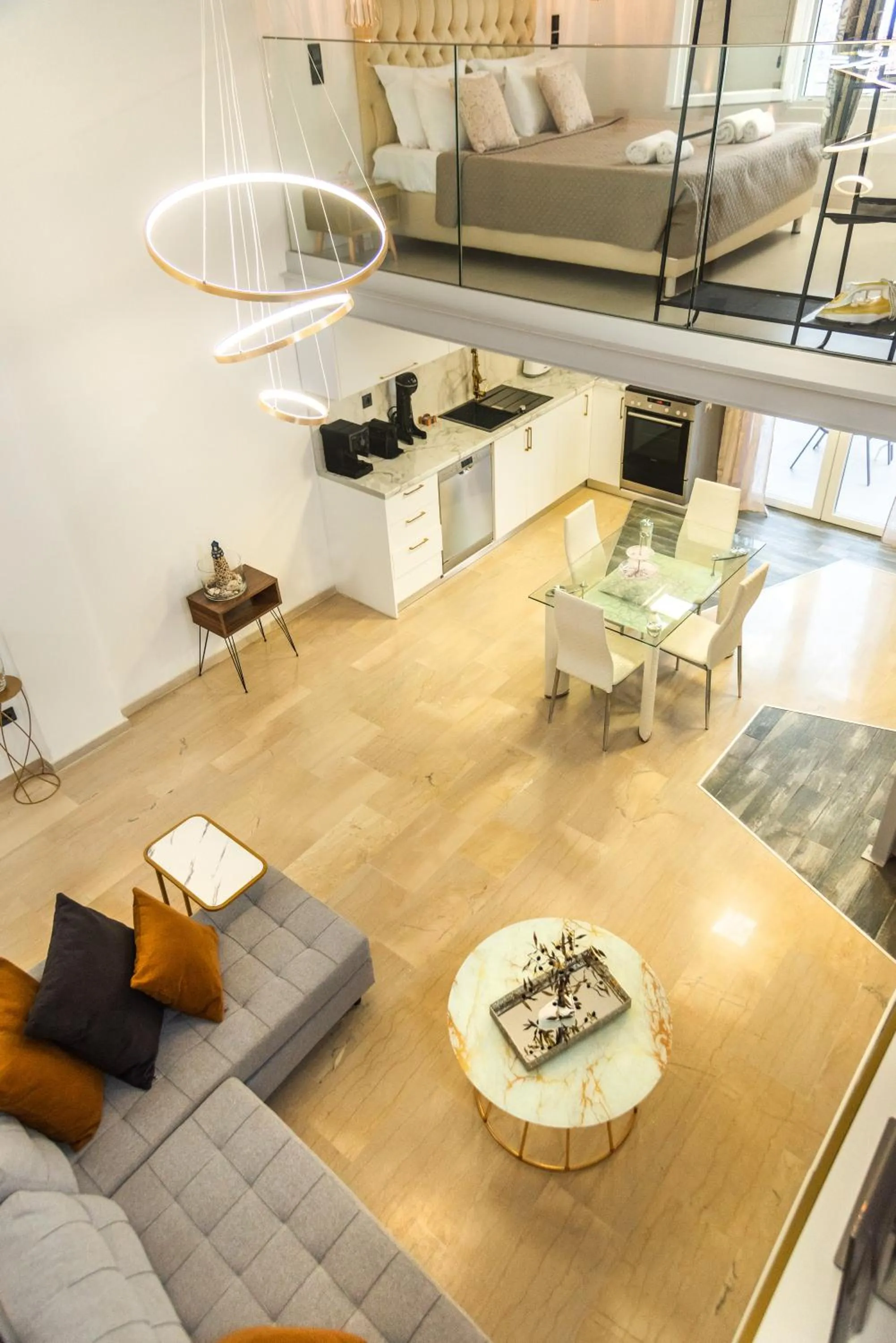 Living room in Victoria's Suites Corfu