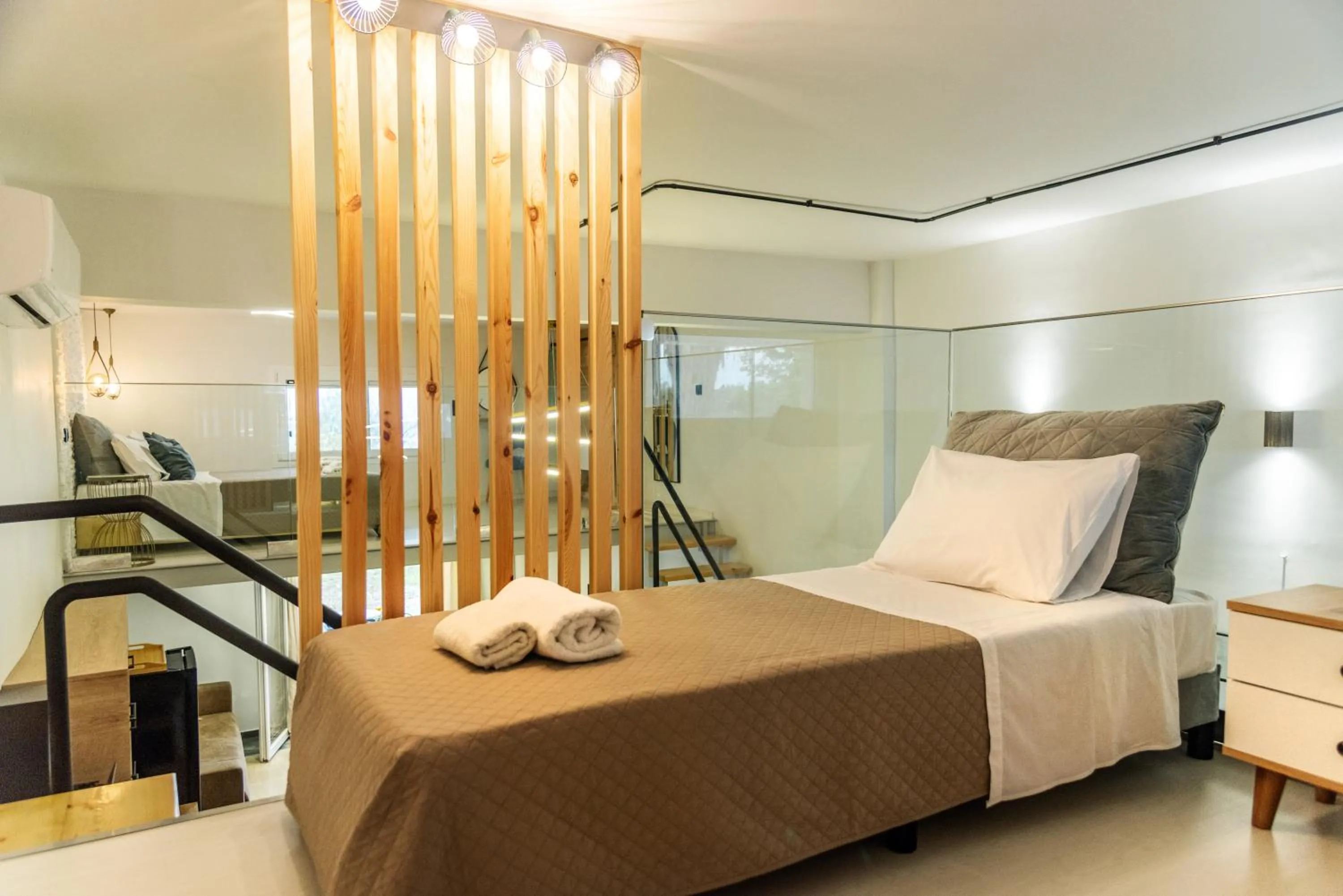 Bed in Victoria's Suites Corfu