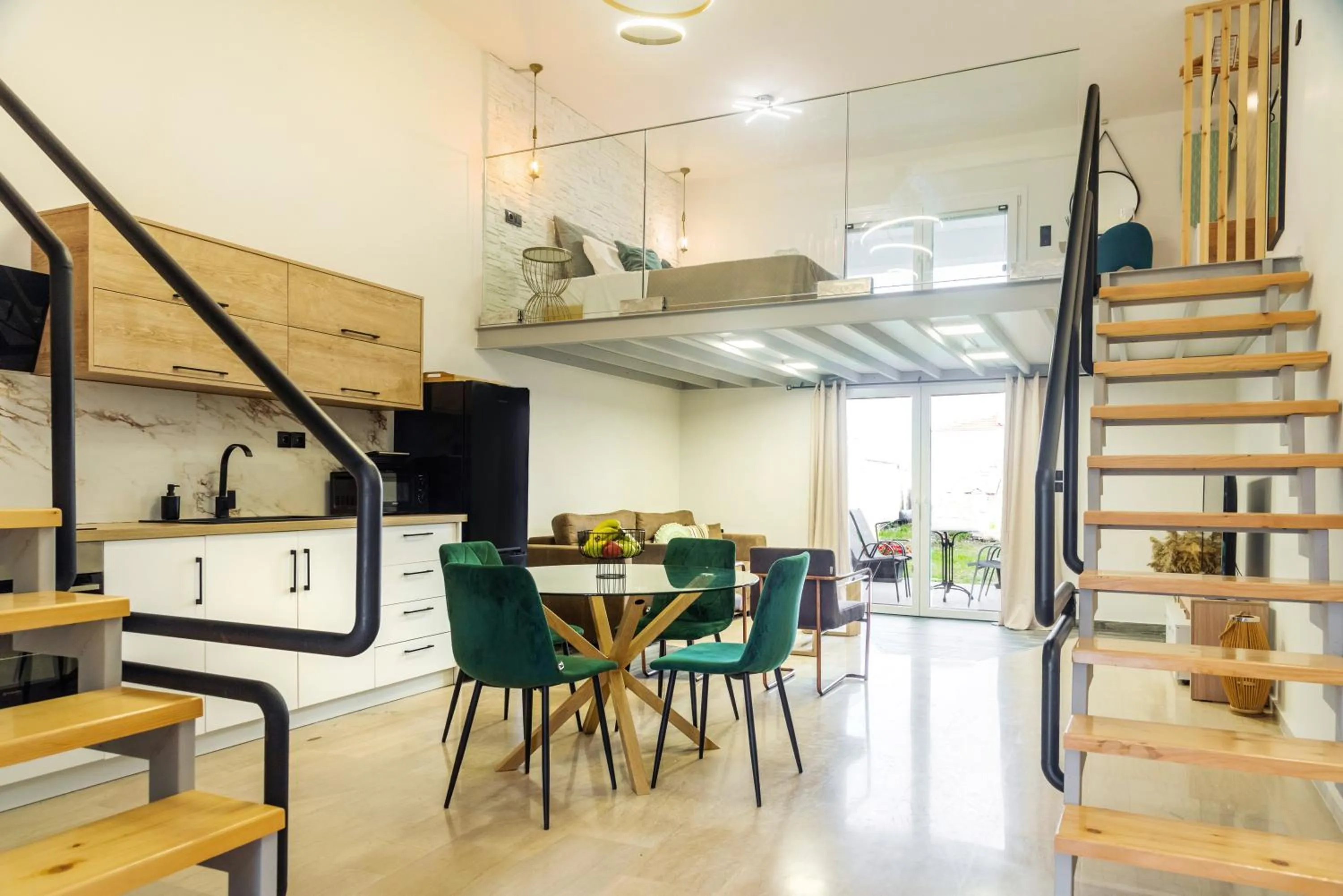 Seating area in Victoria's Suites Corfu