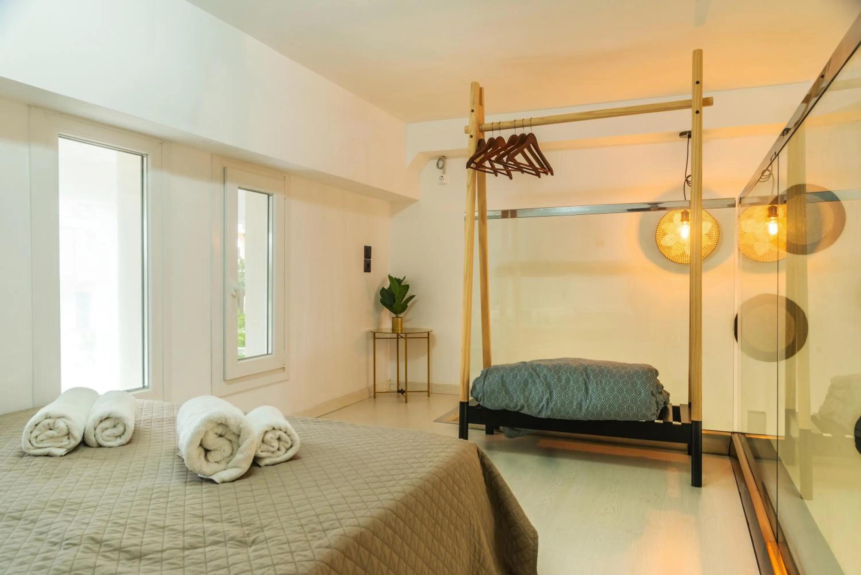 Bed in Victoria's Suites Corfu