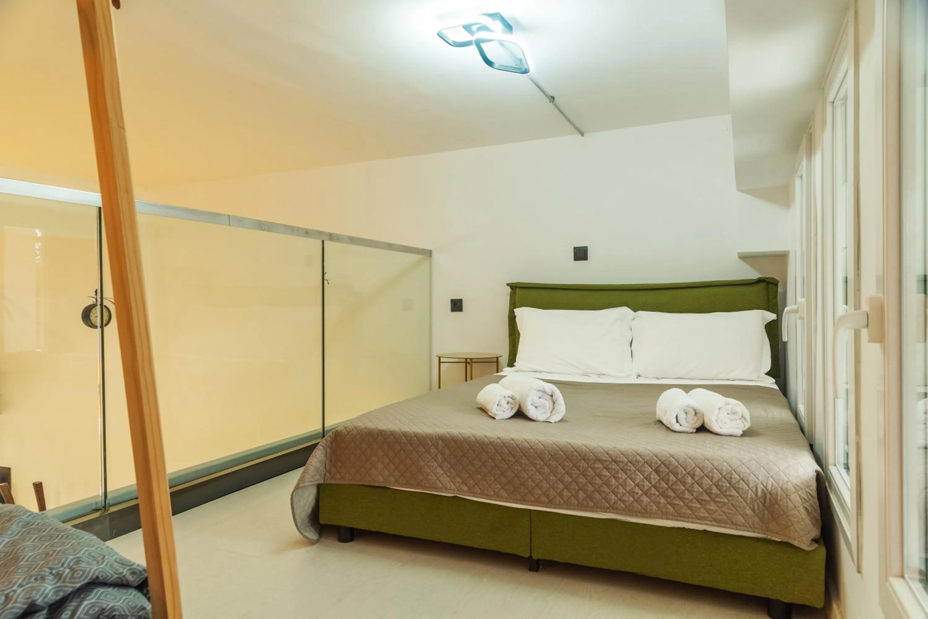 Bed in Victoria's Suites Corfu