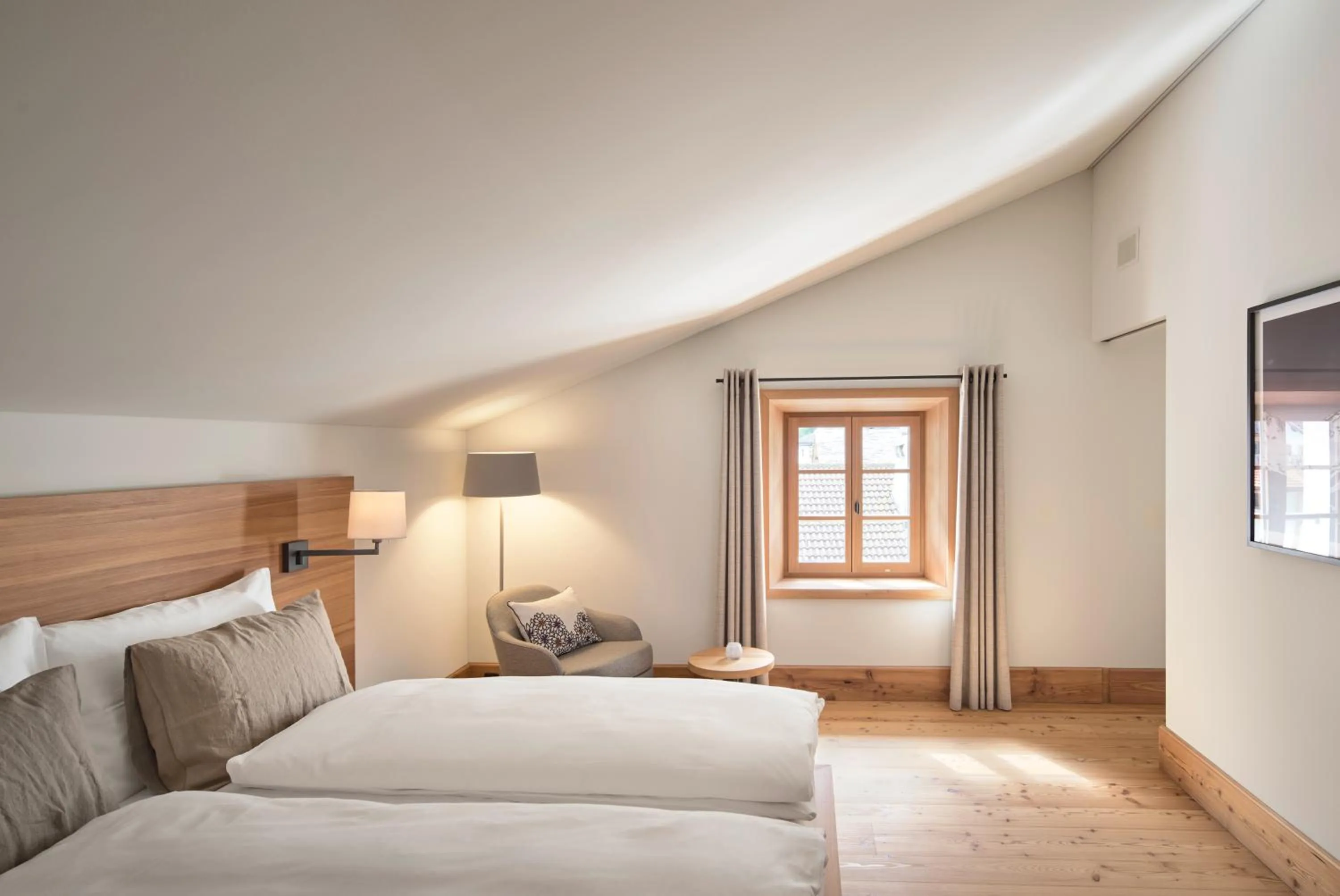 Bed in Hotel Post Andeer