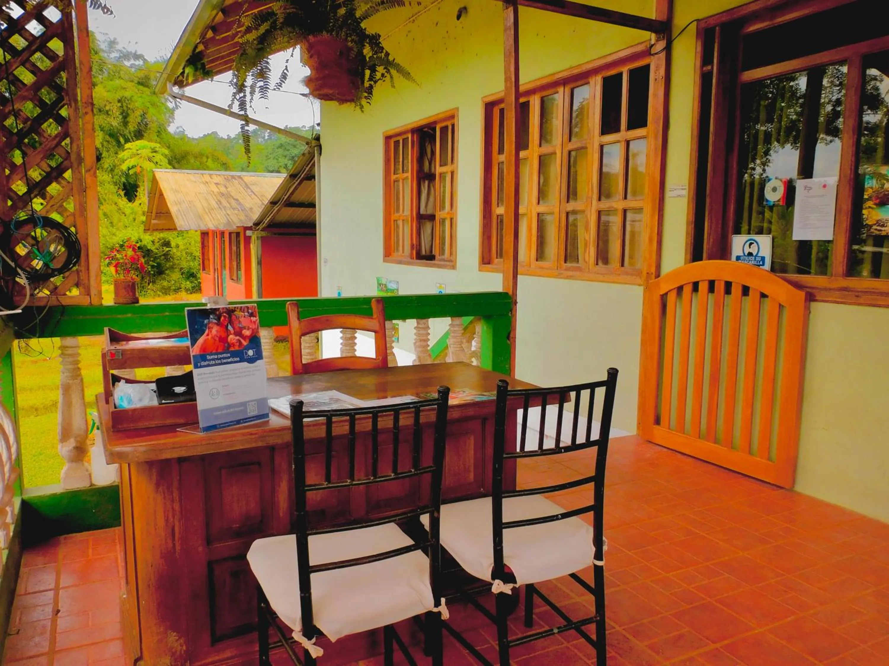 Lobby or reception in Puerto Quito Lodge - Las Iguanas