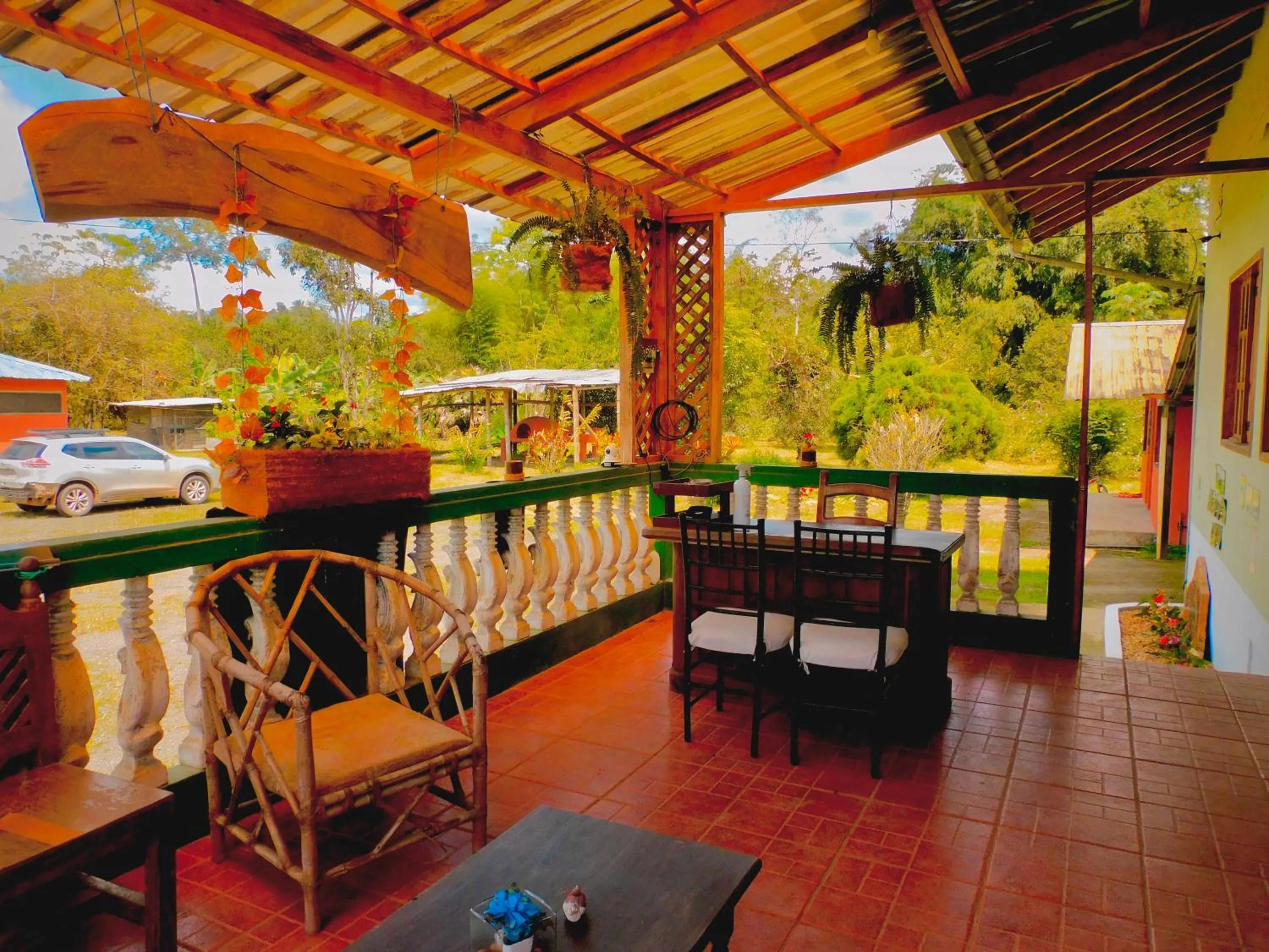 Patio in Puerto Quito Lodge - Las Iguanas