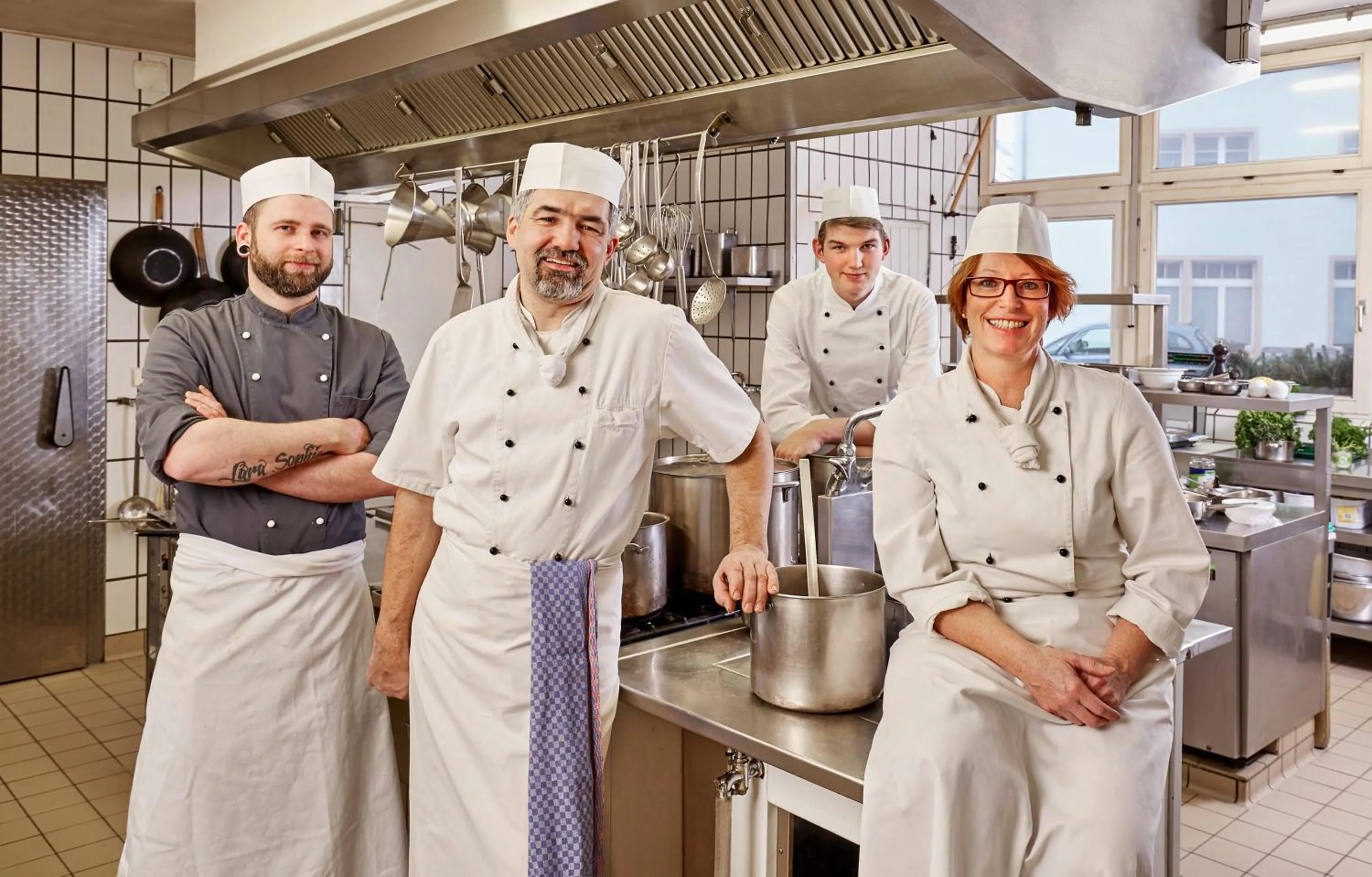 People in Hotel Restaurant Lindenhof