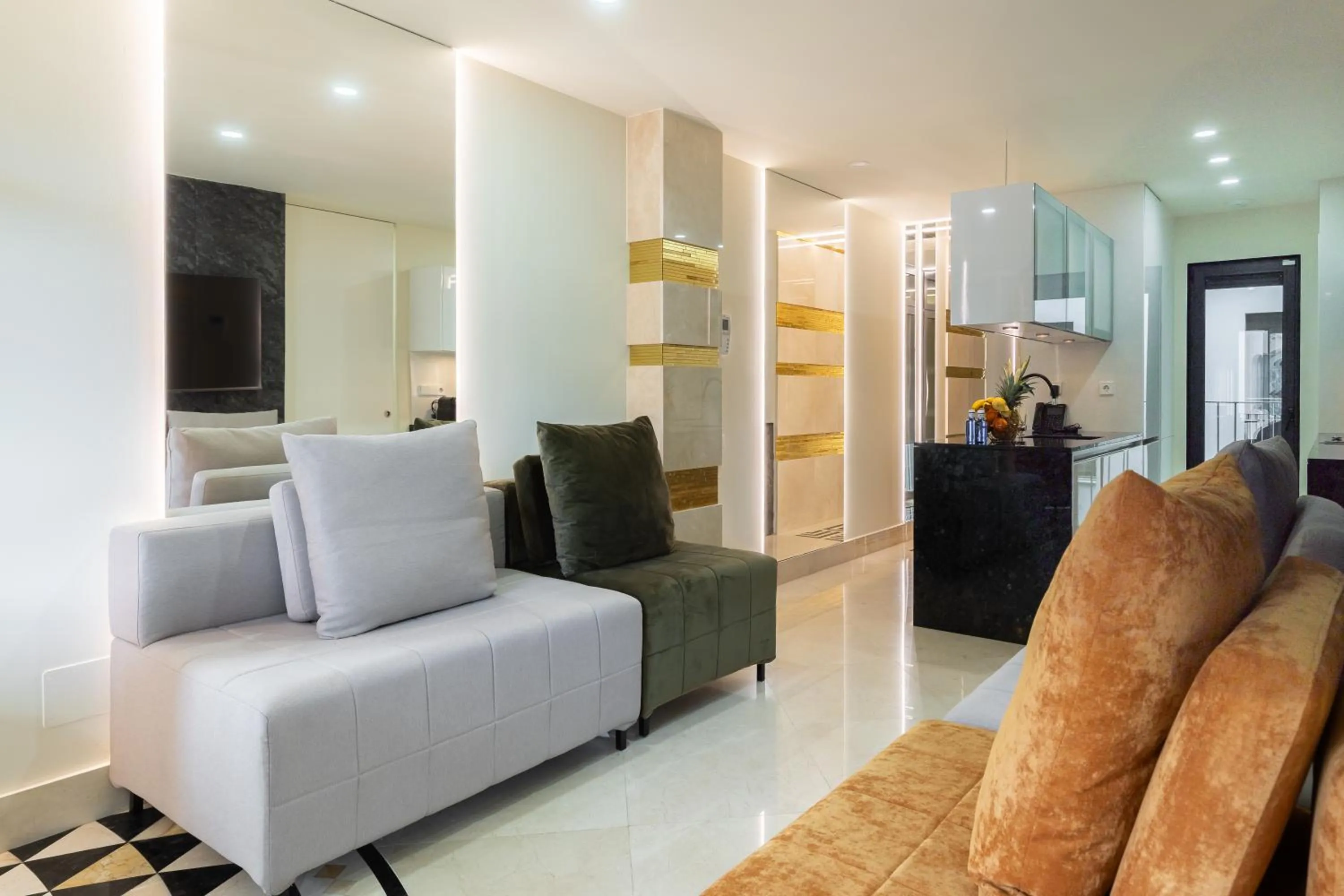 Living room in Cosmo Apartments Rambla Catalunya