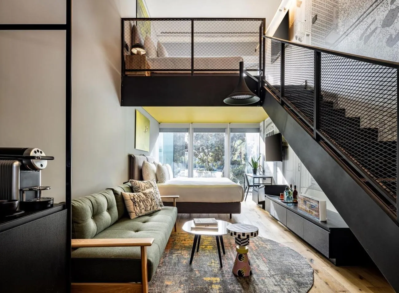 Seating area in Play Midtown Hotel Tel Aviv