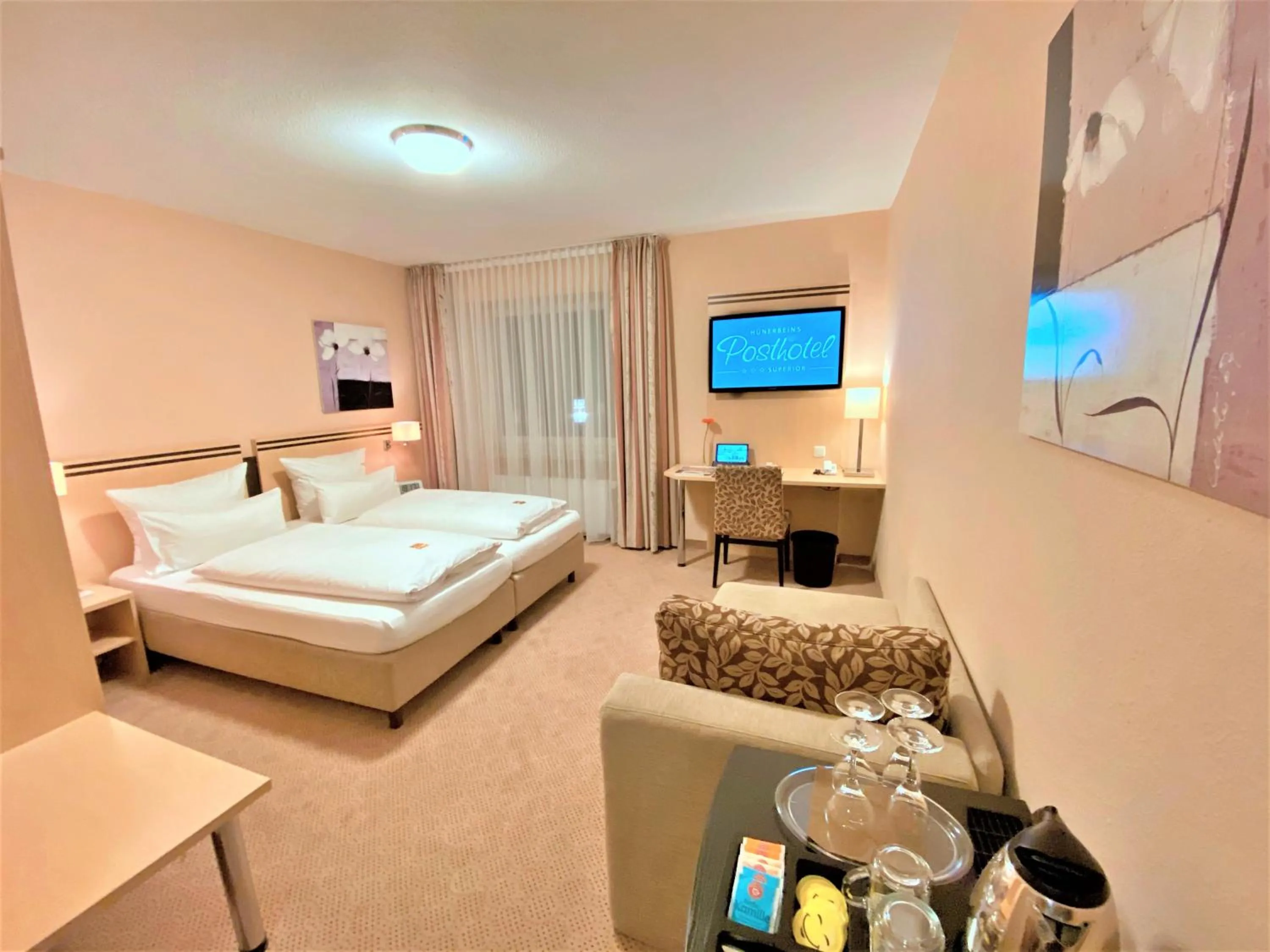 Bedroom, Bed in Hünerbein's Posthotel