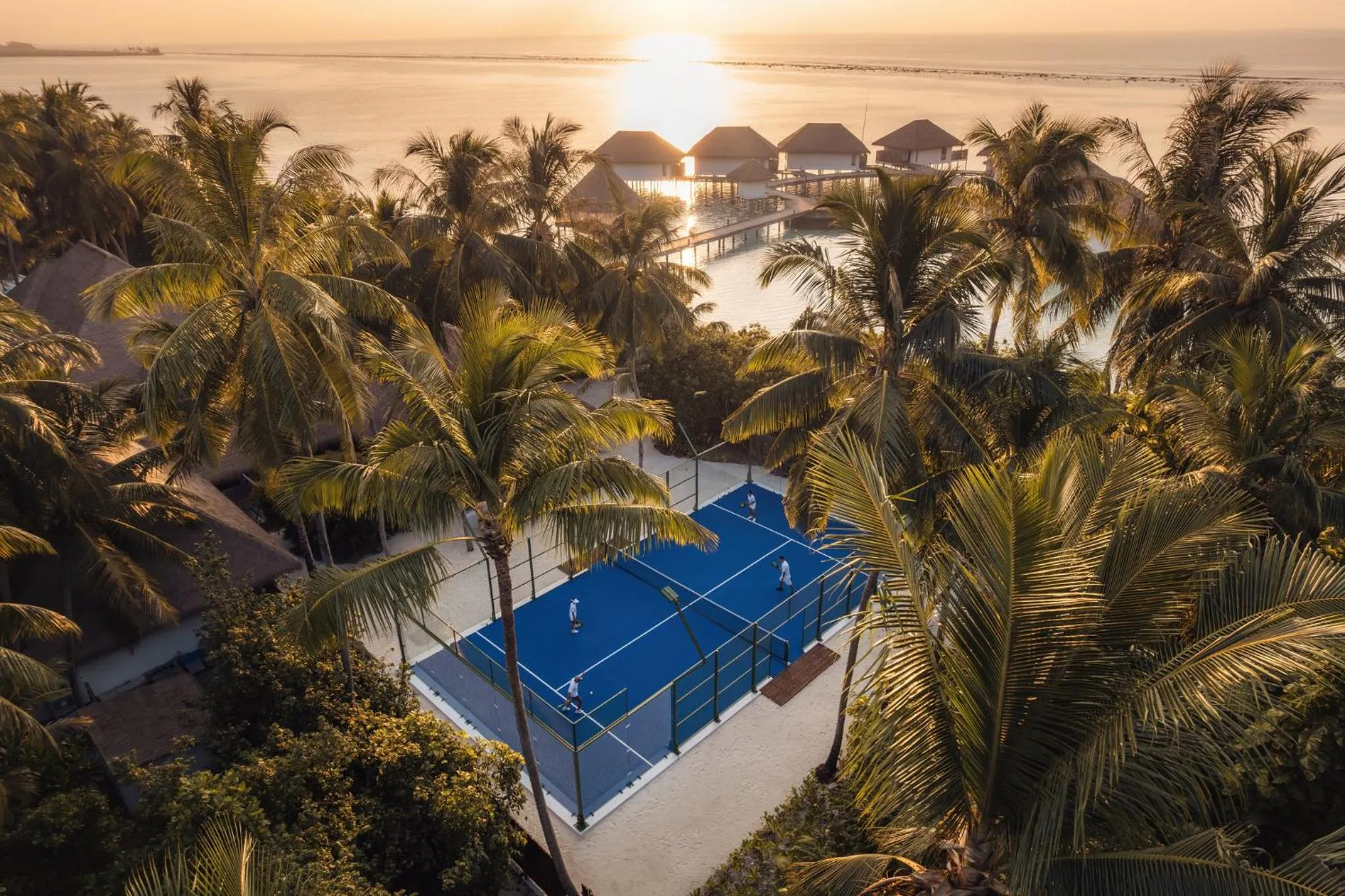 Tennis court in COMO Maalifushi