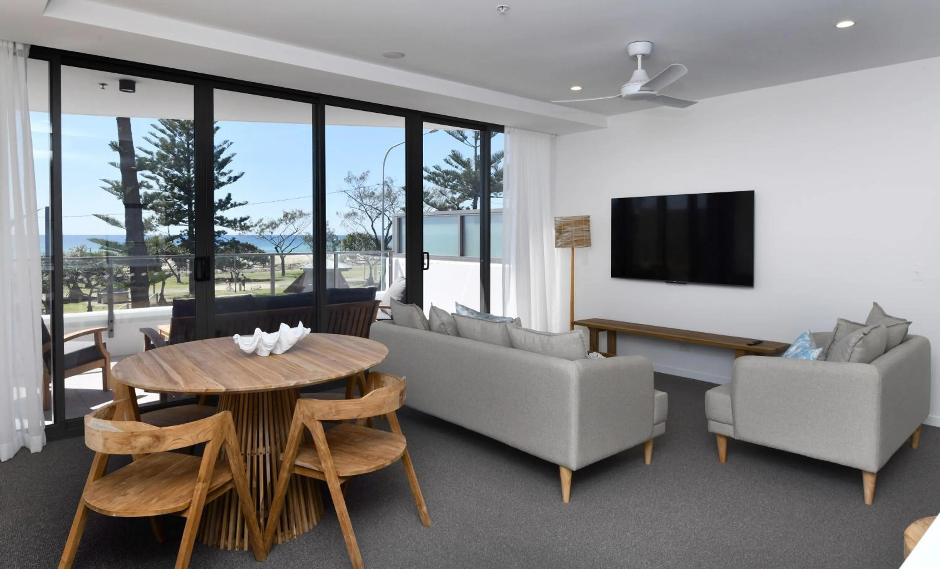 Living room in X Kirra Apartments
