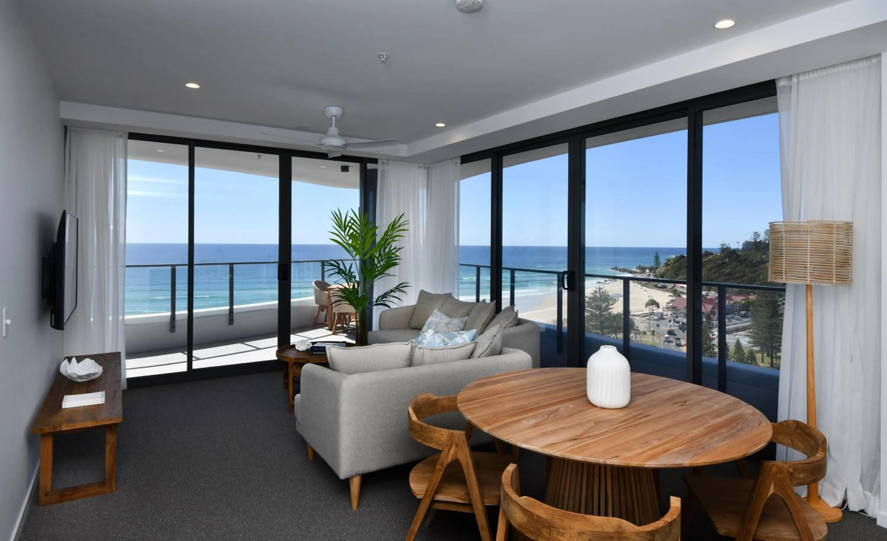 Living room in X Kirra Apartments