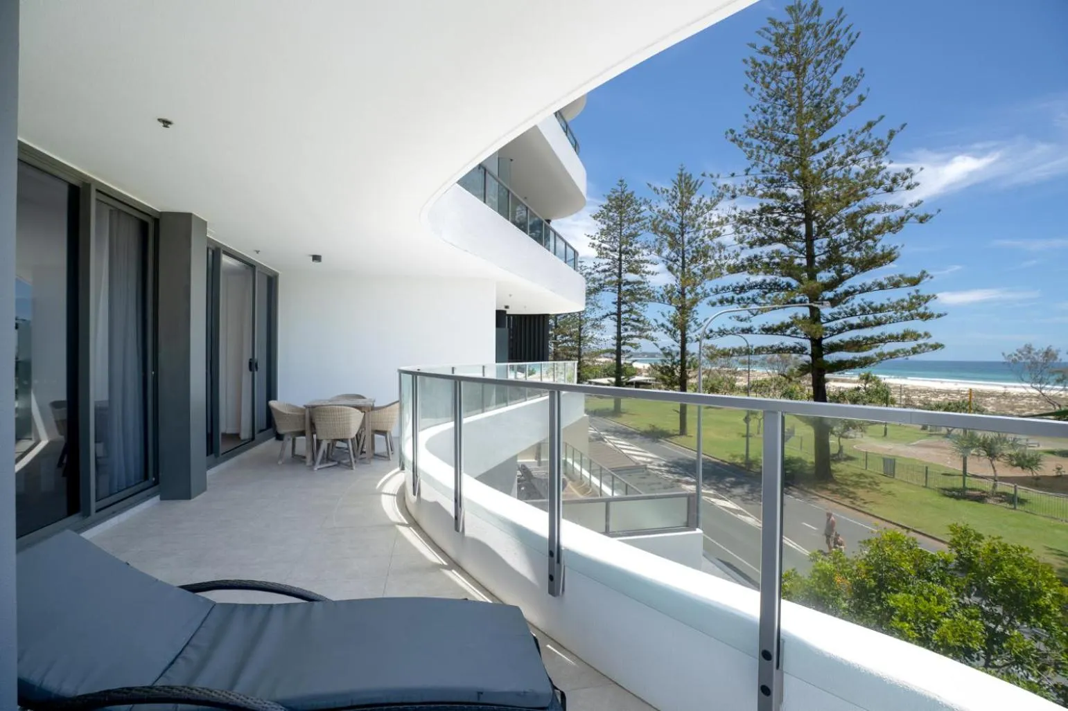 Patio in X Kirra Apartments