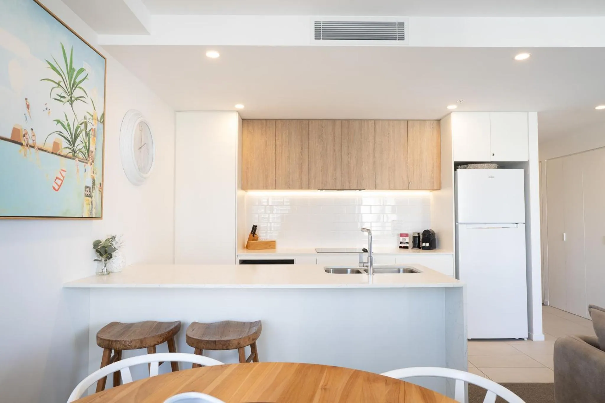 kitchen in X Kirra Apartments