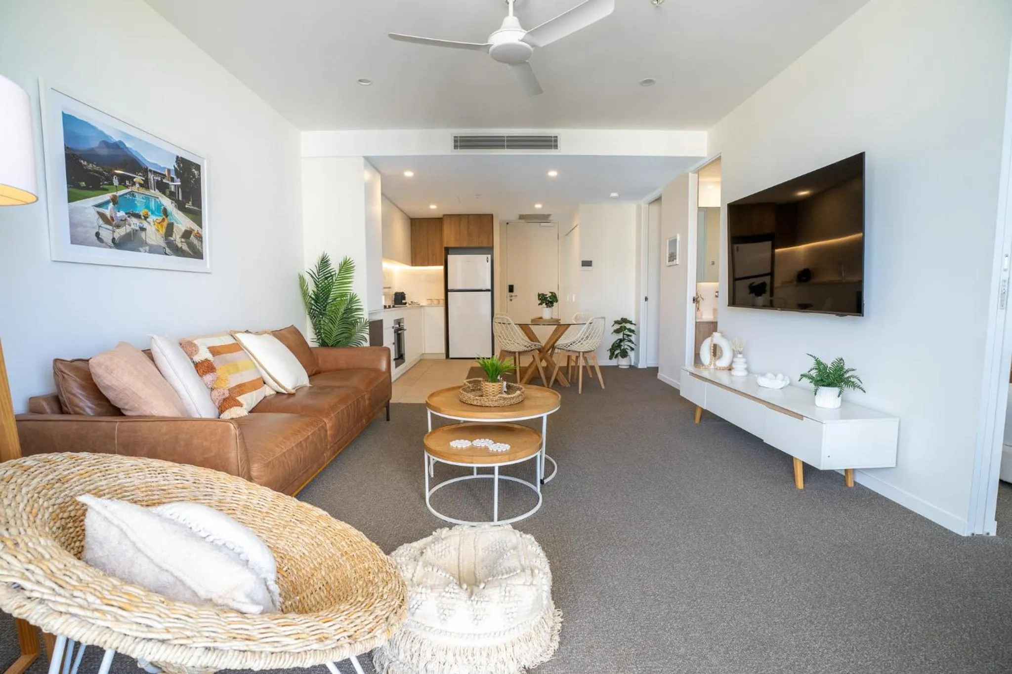 Living room in X Kirra Apartments