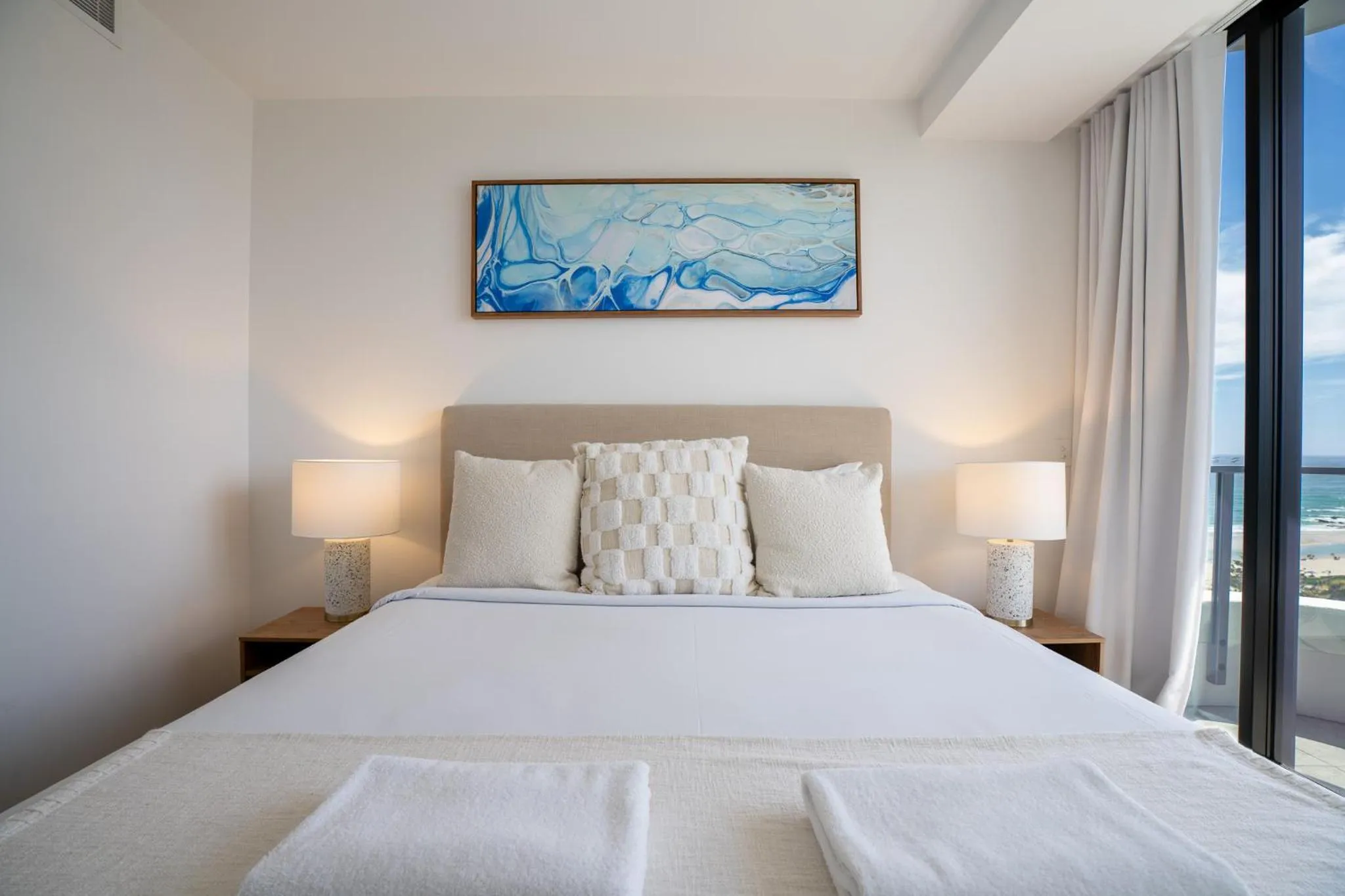 Bed in X Kirra Apartments