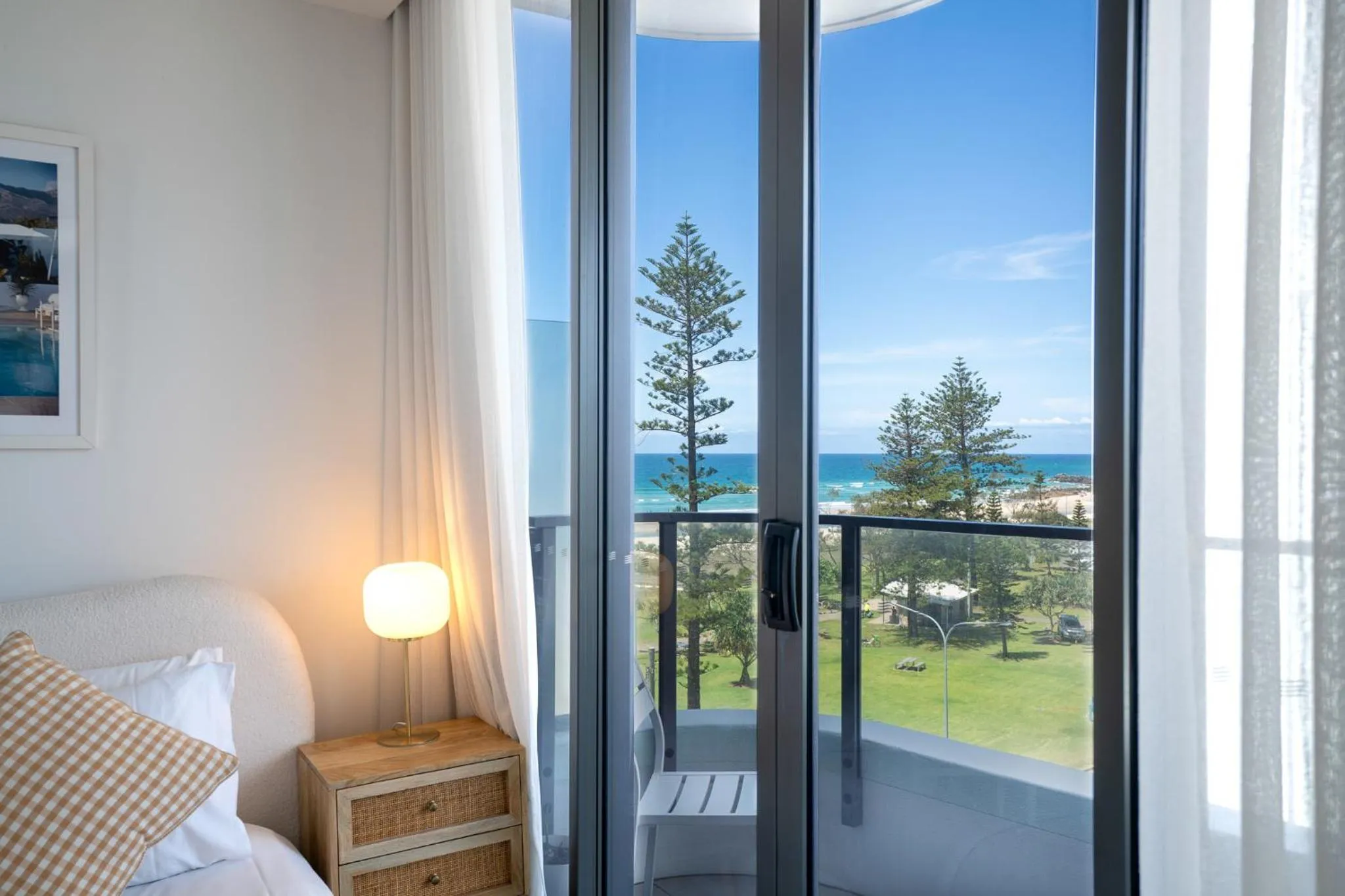 Bed in X Kirra Apartments