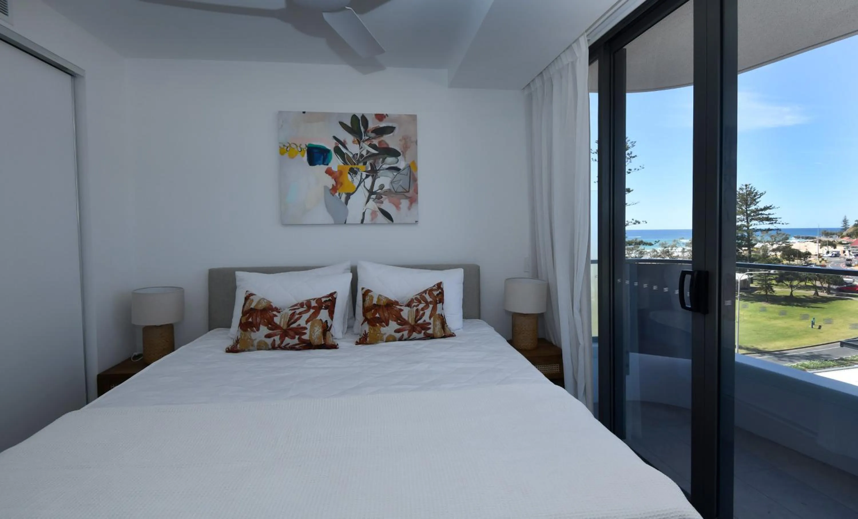 Bed in X Kirra Apartments