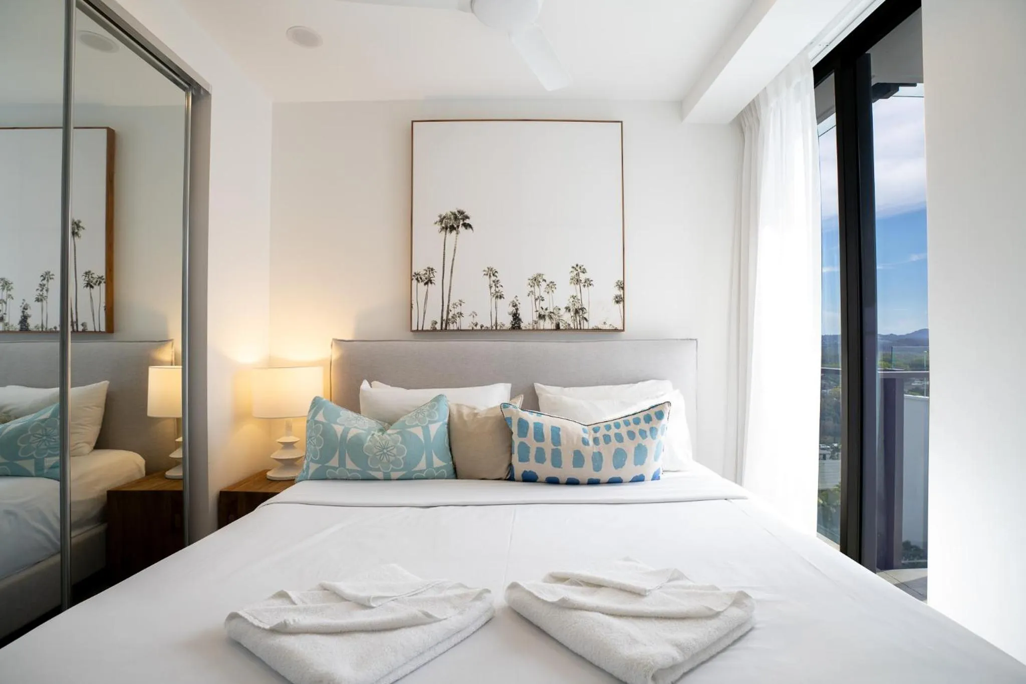 Bed in X Kirra Apartments