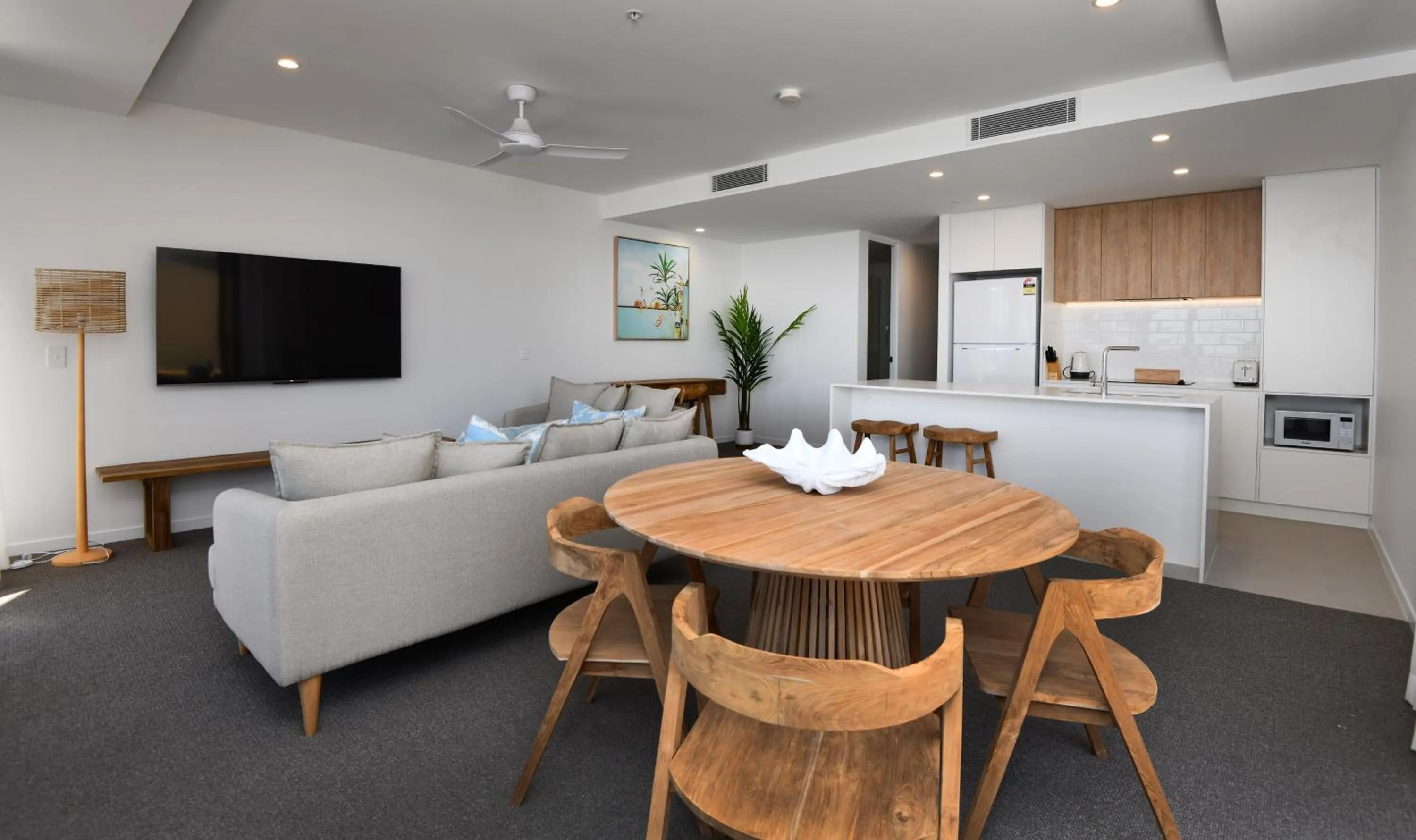 Living room in X Kirra Apartments