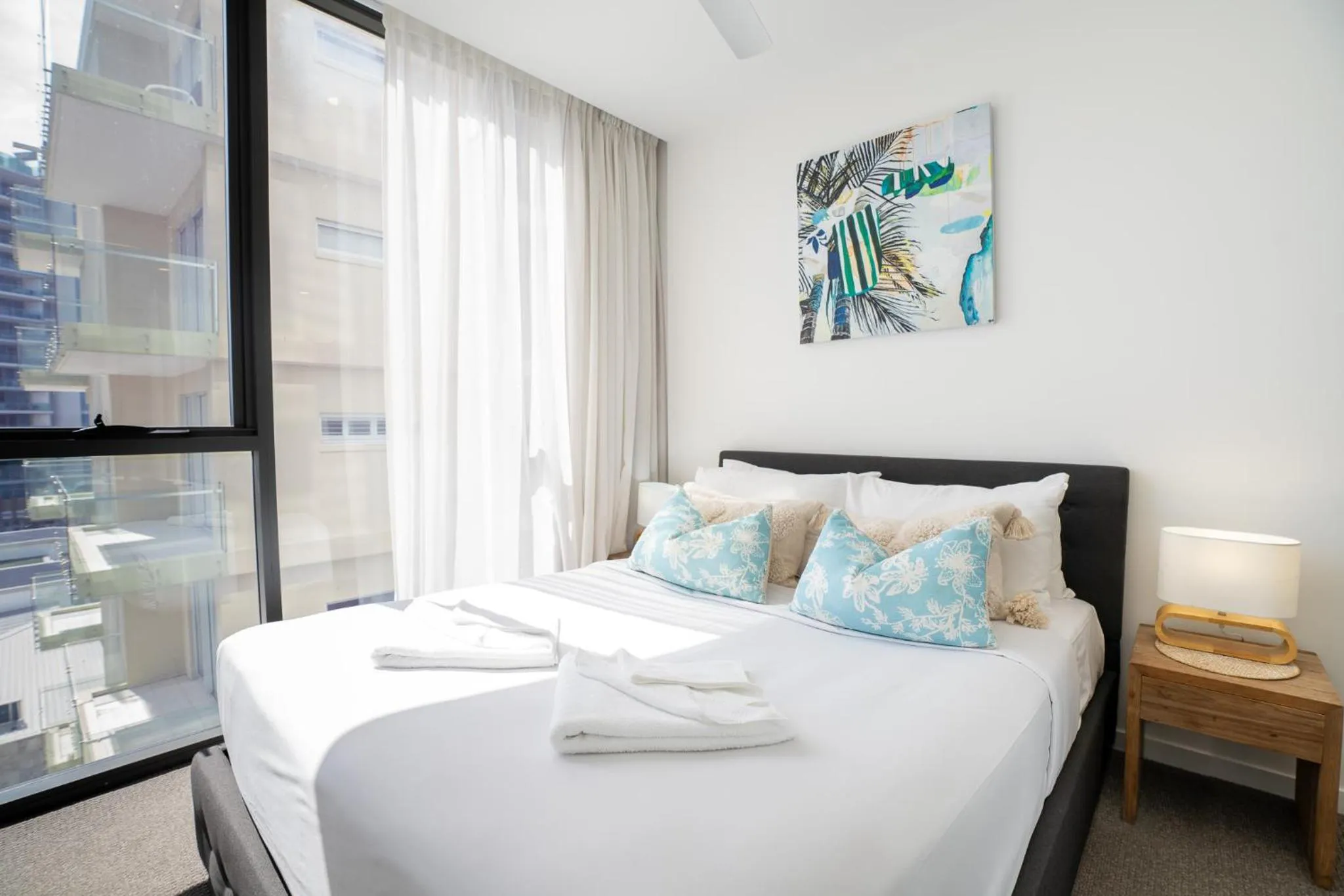 Bed in X Kirra Apartments