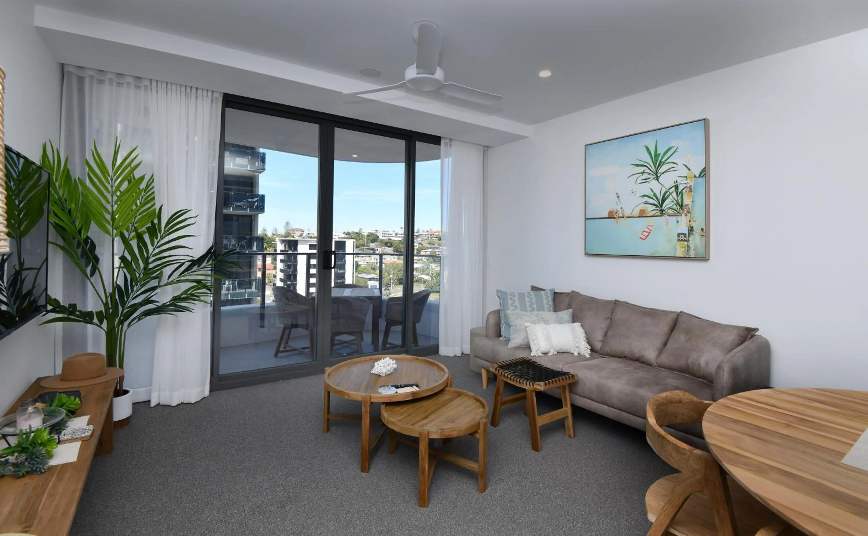 Living room in X Kirra Apartments