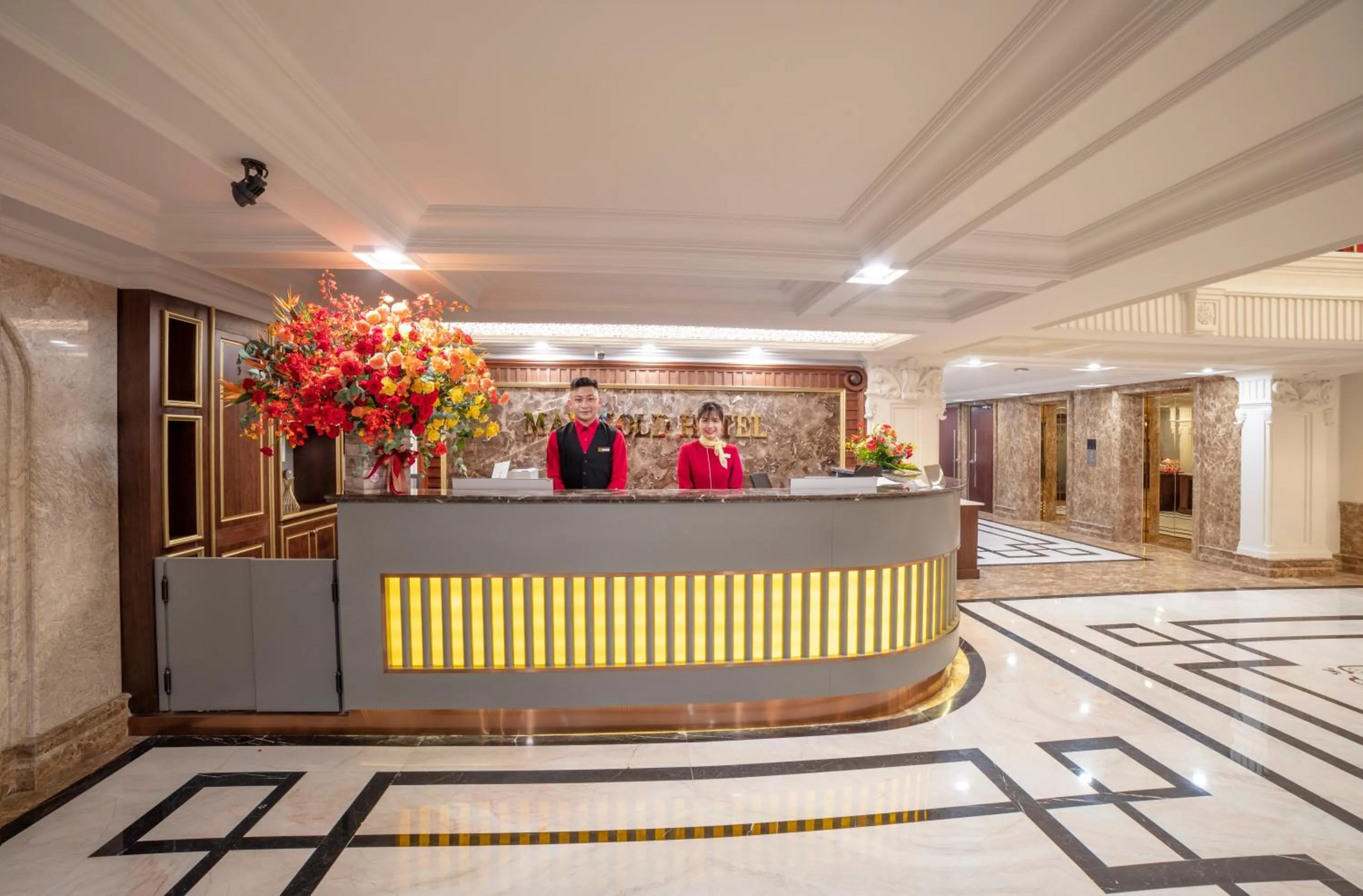 Lobby or reception in Marigold Hotel Dalat