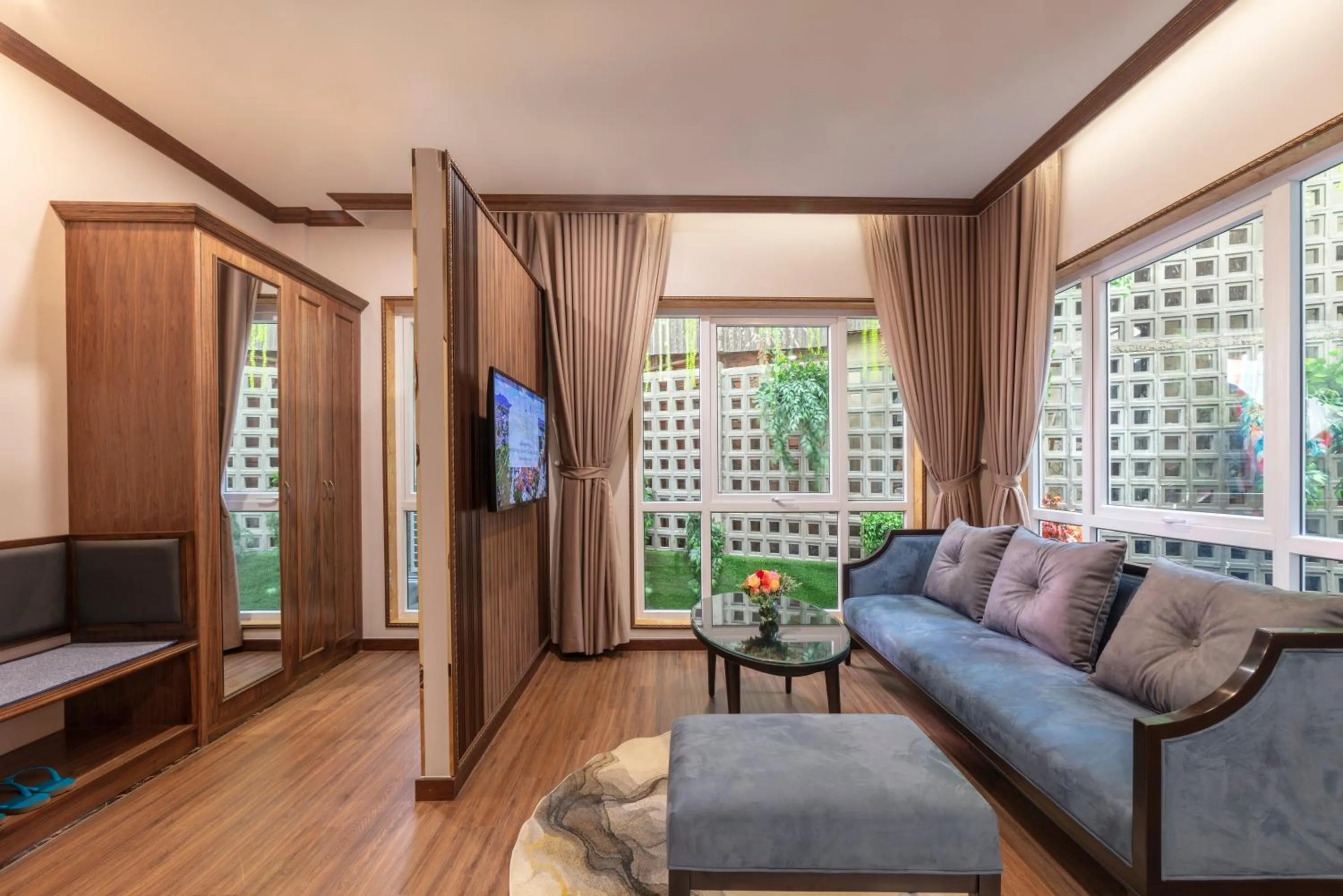 Living room in Marigold Hotel Dalat