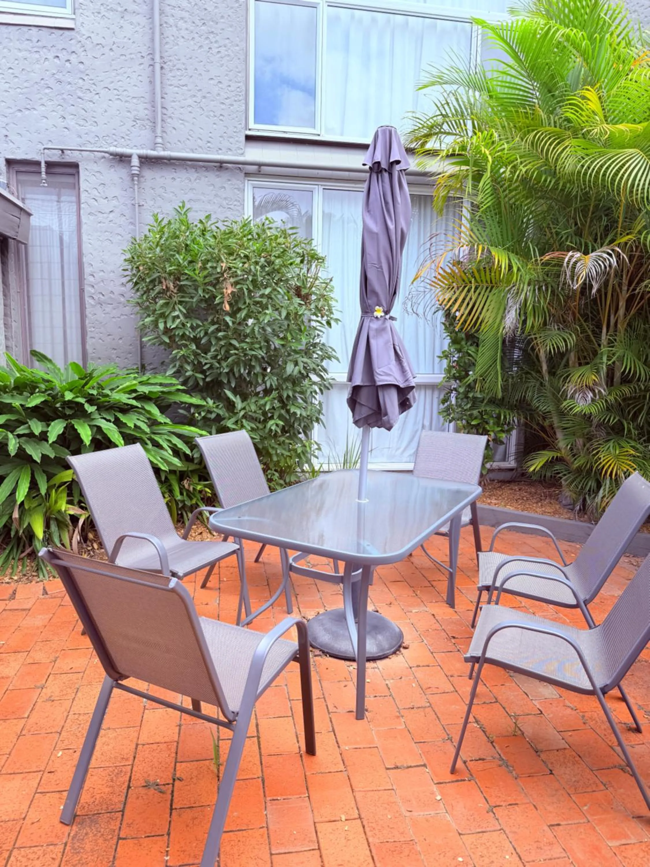 Seating area in Korora Bay Village Resort