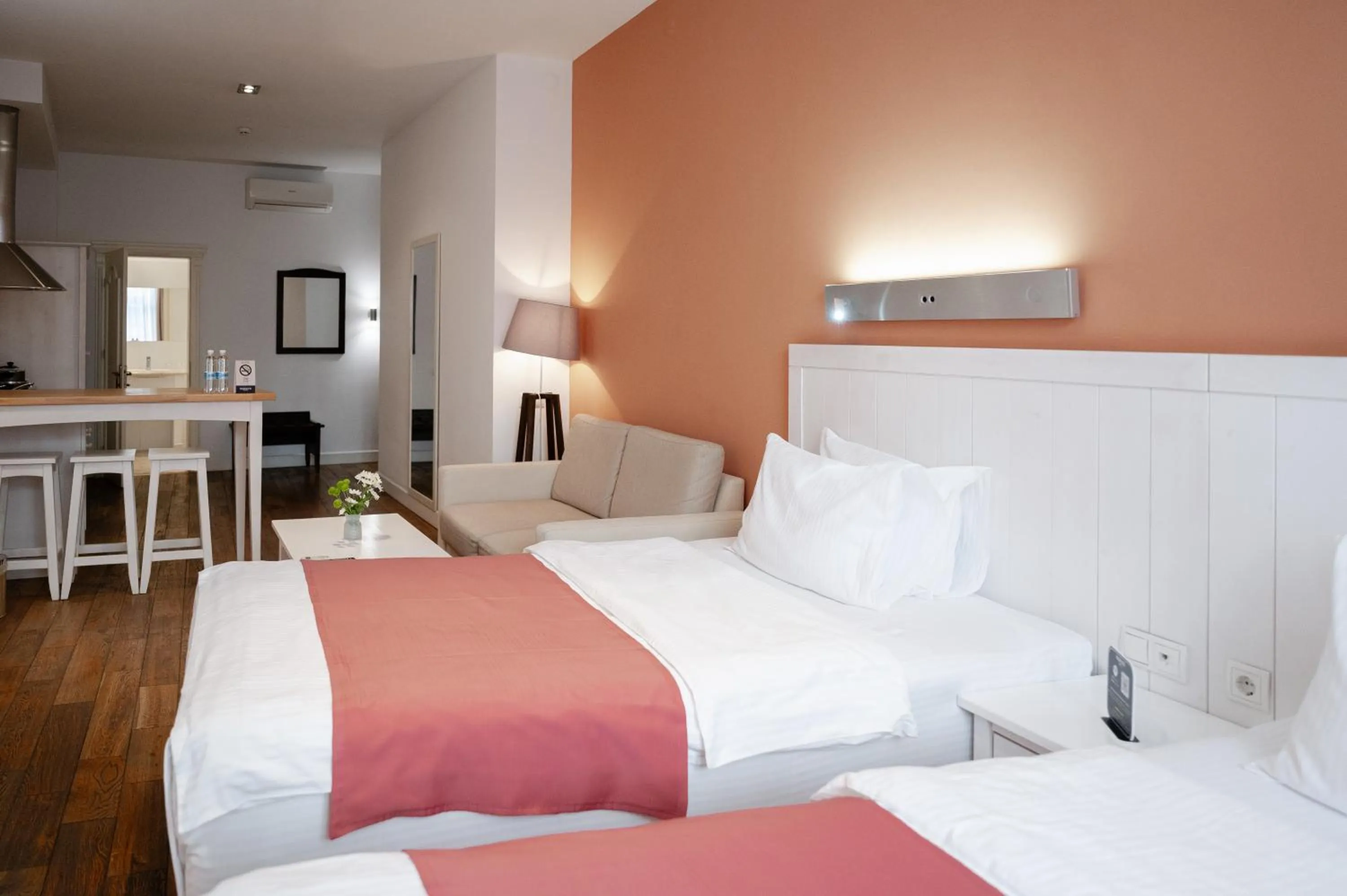 Bed in Rudolfo Hotel