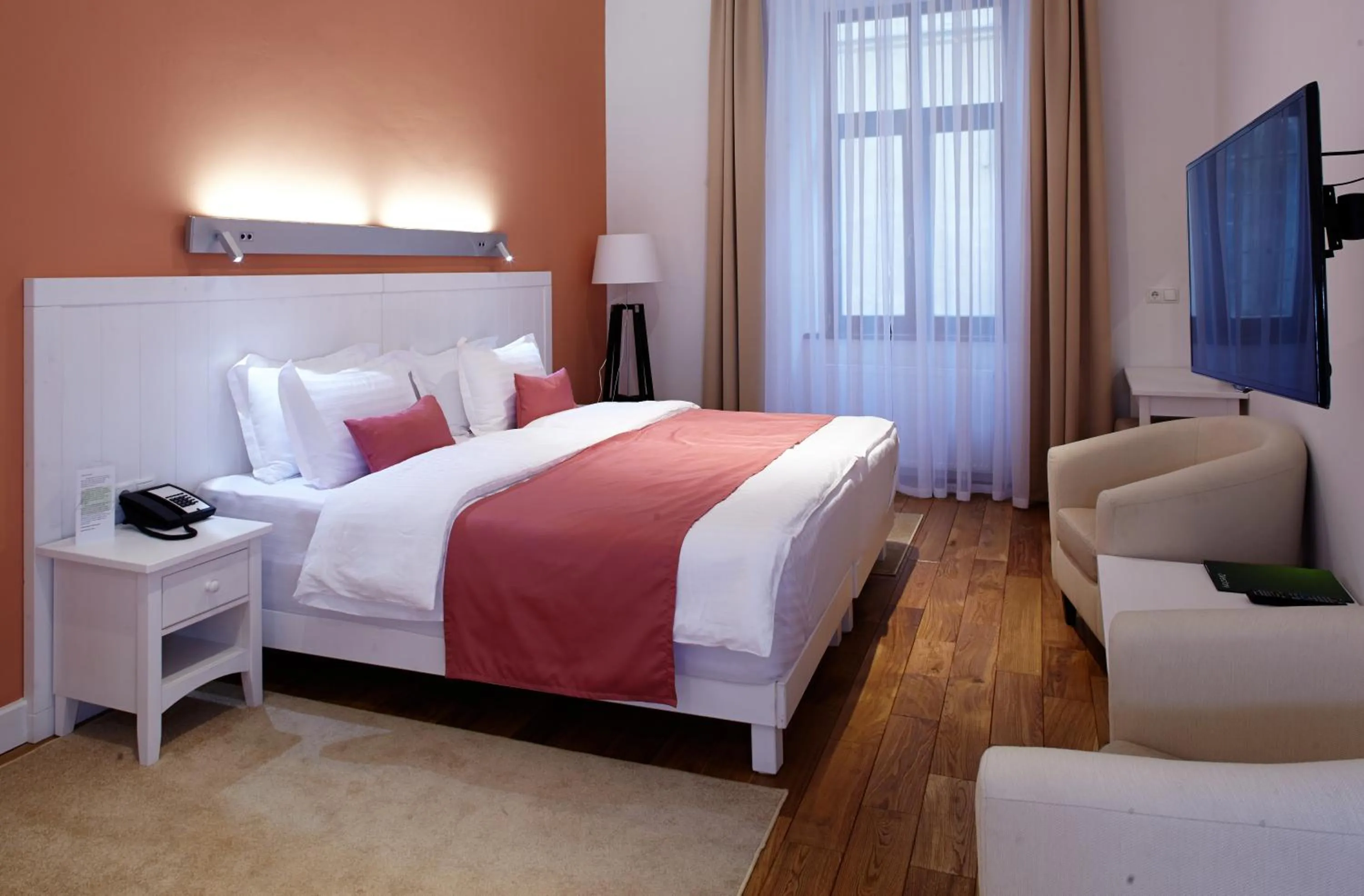 Bed in Rudolfo Hotel