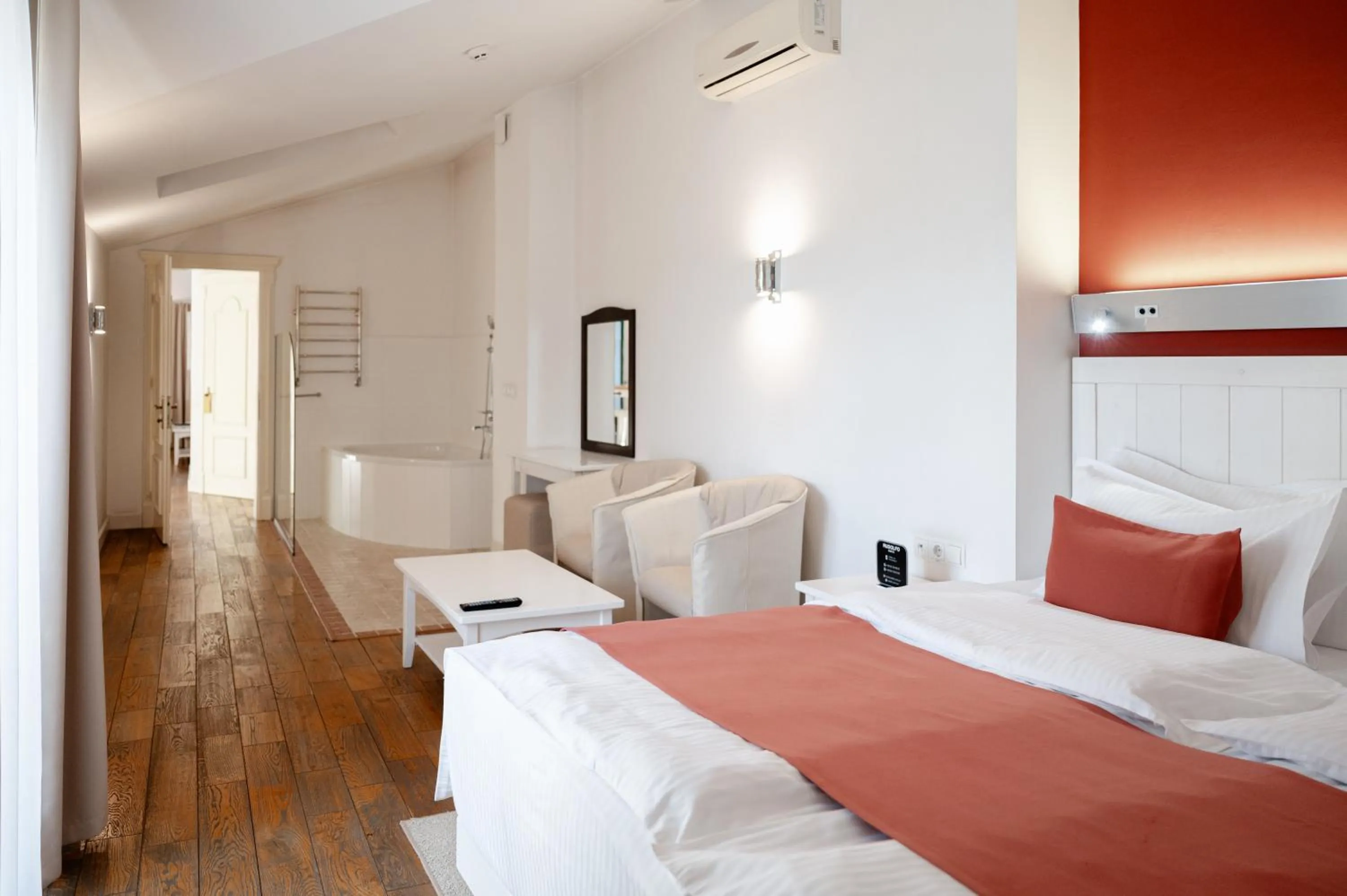 Bed in Rudolfo Hotel