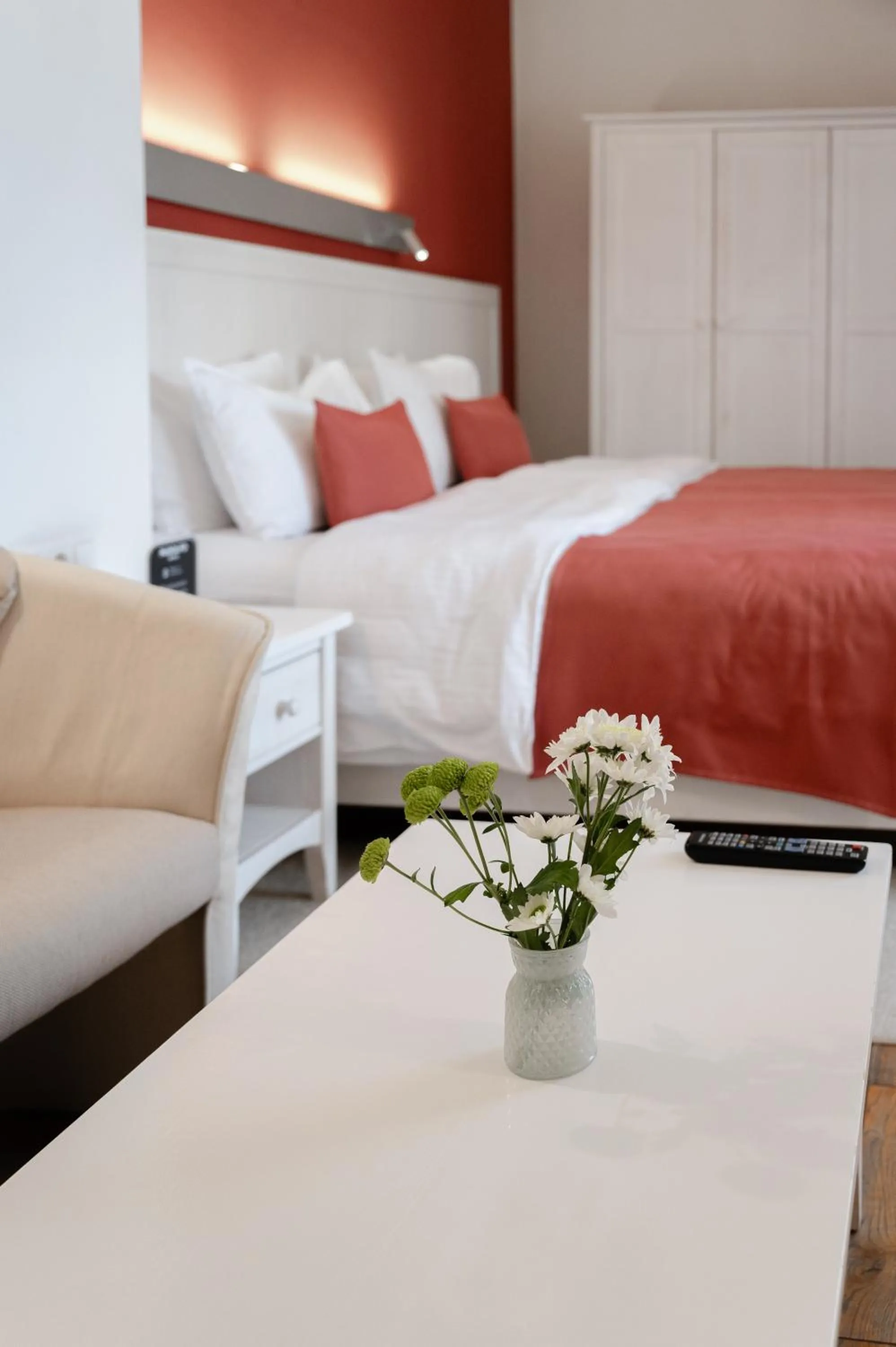 Bed in Rudolfo Hotel