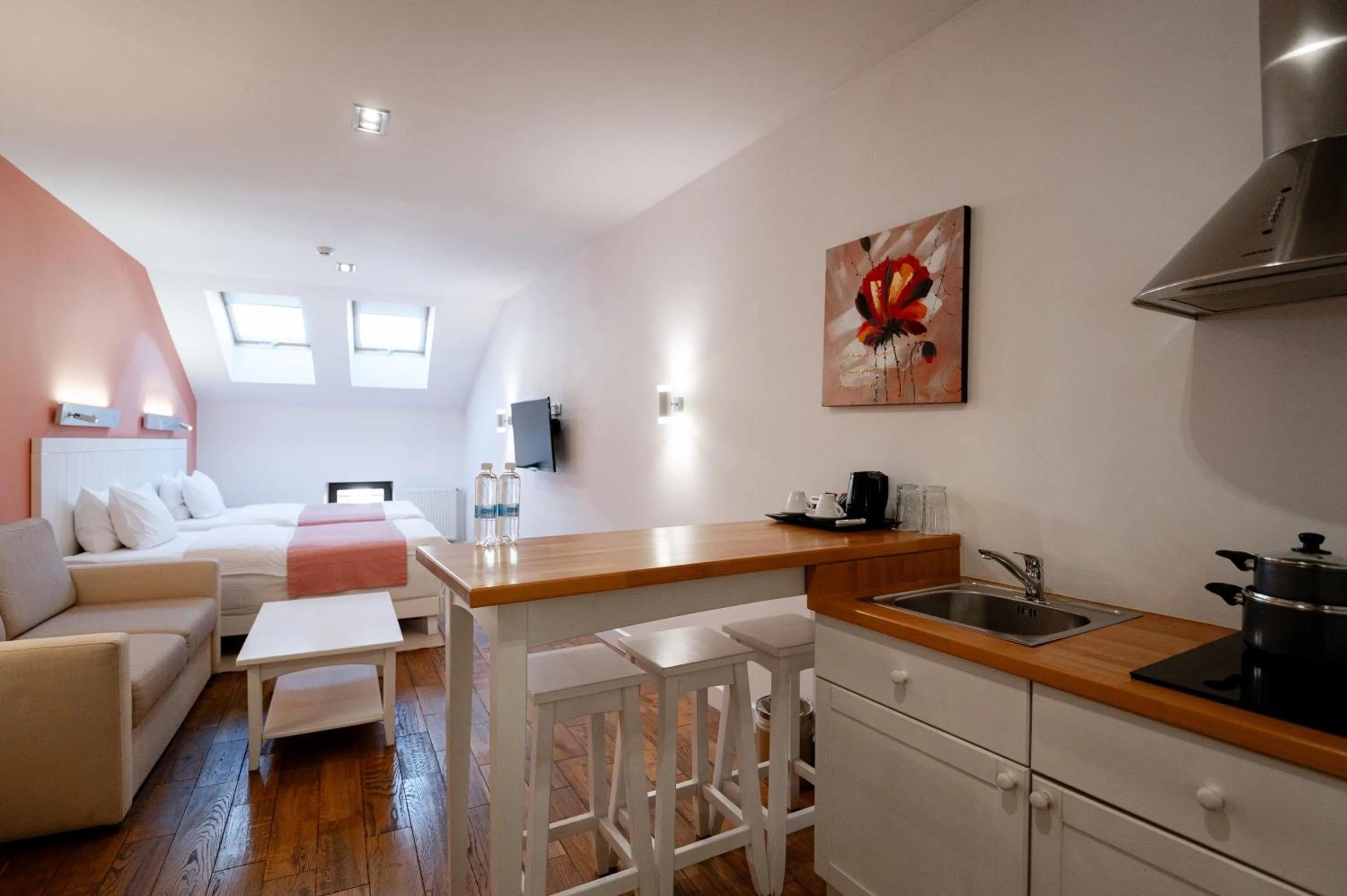 Bed in Rudolfo Hotel