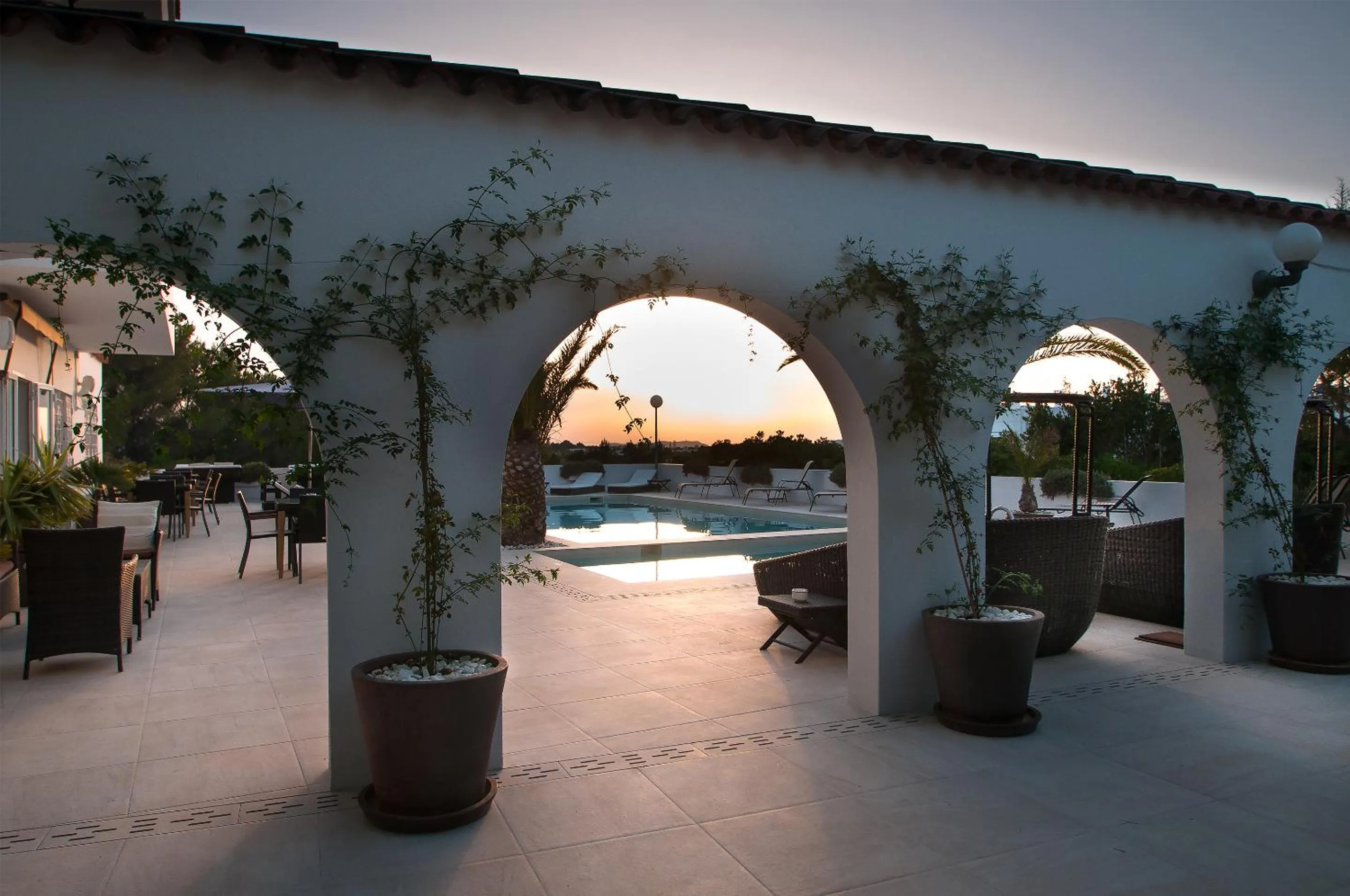 Pool view in Secret Oasis Ibiza-Only Adults