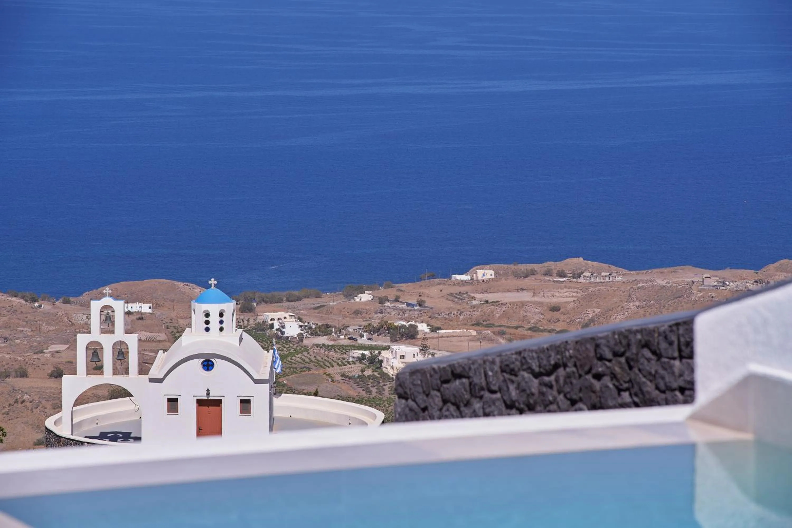 Pool view in Brilliance Suites