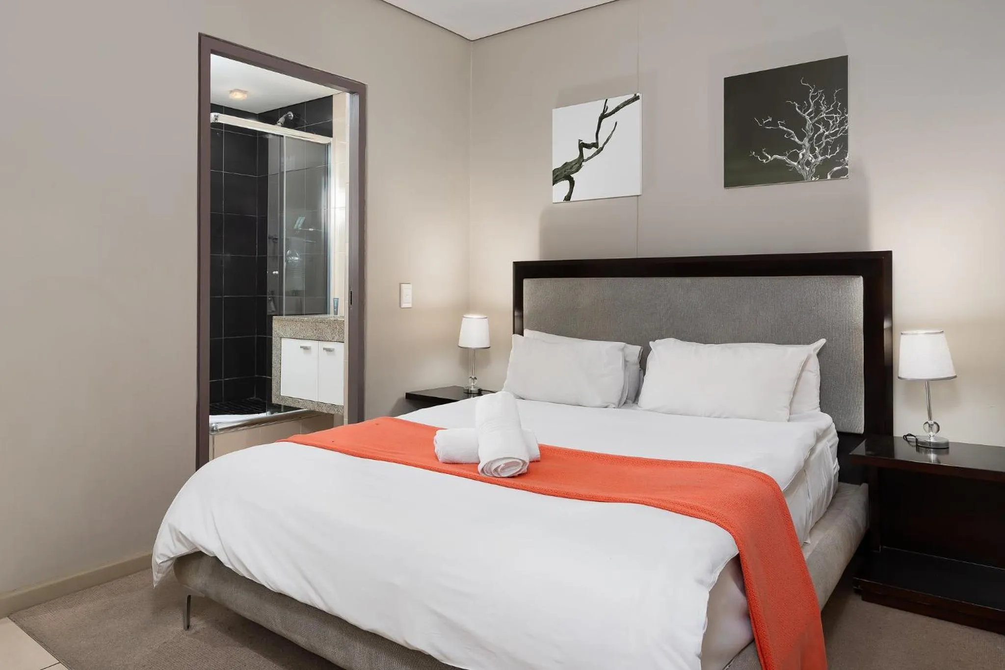 Bed in HarbourEdge Suites by Totalstay