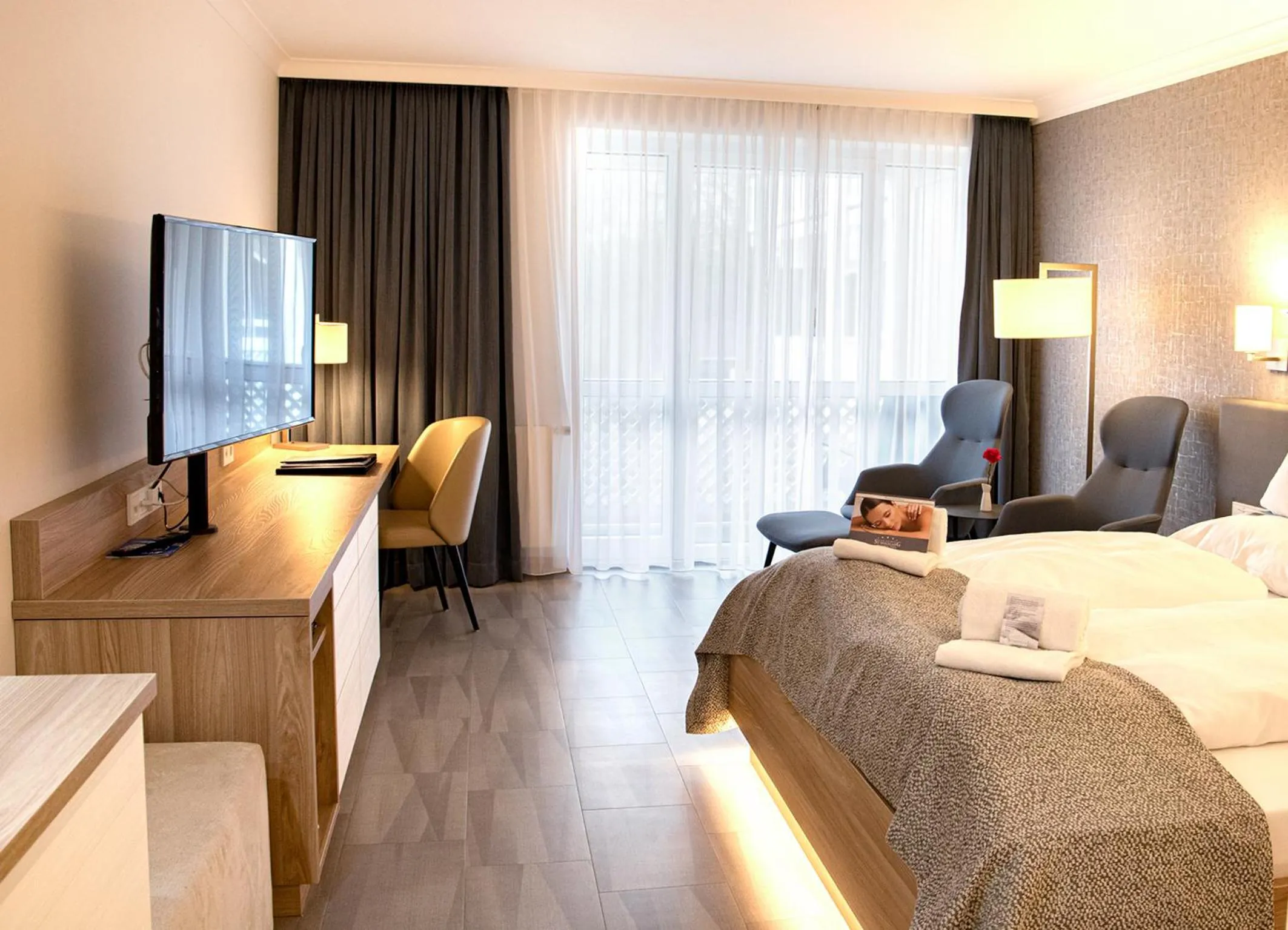 Bedroom, Bed in Hotel St. Wolfgang