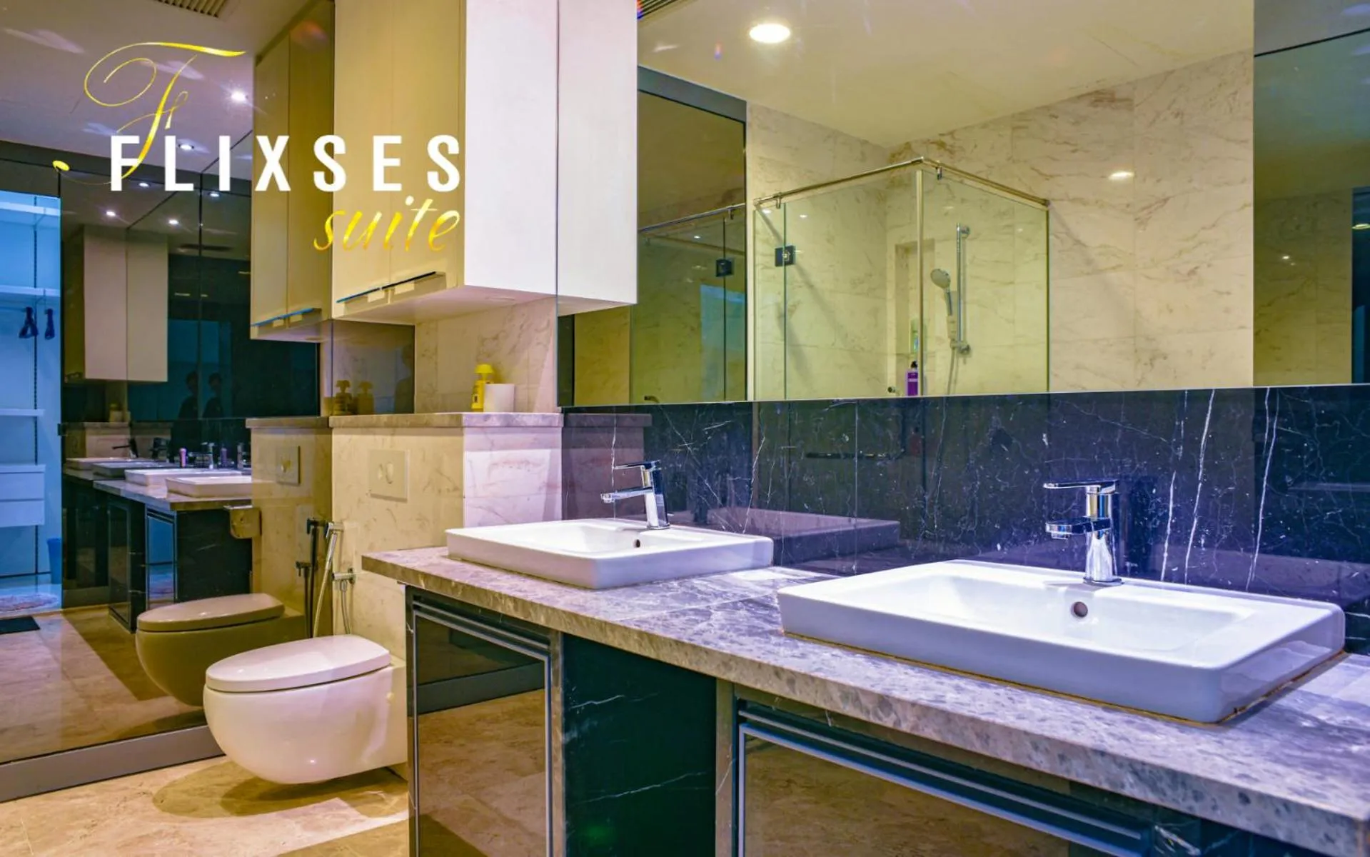 Shower in Flixses Suites at Platinum KLCC