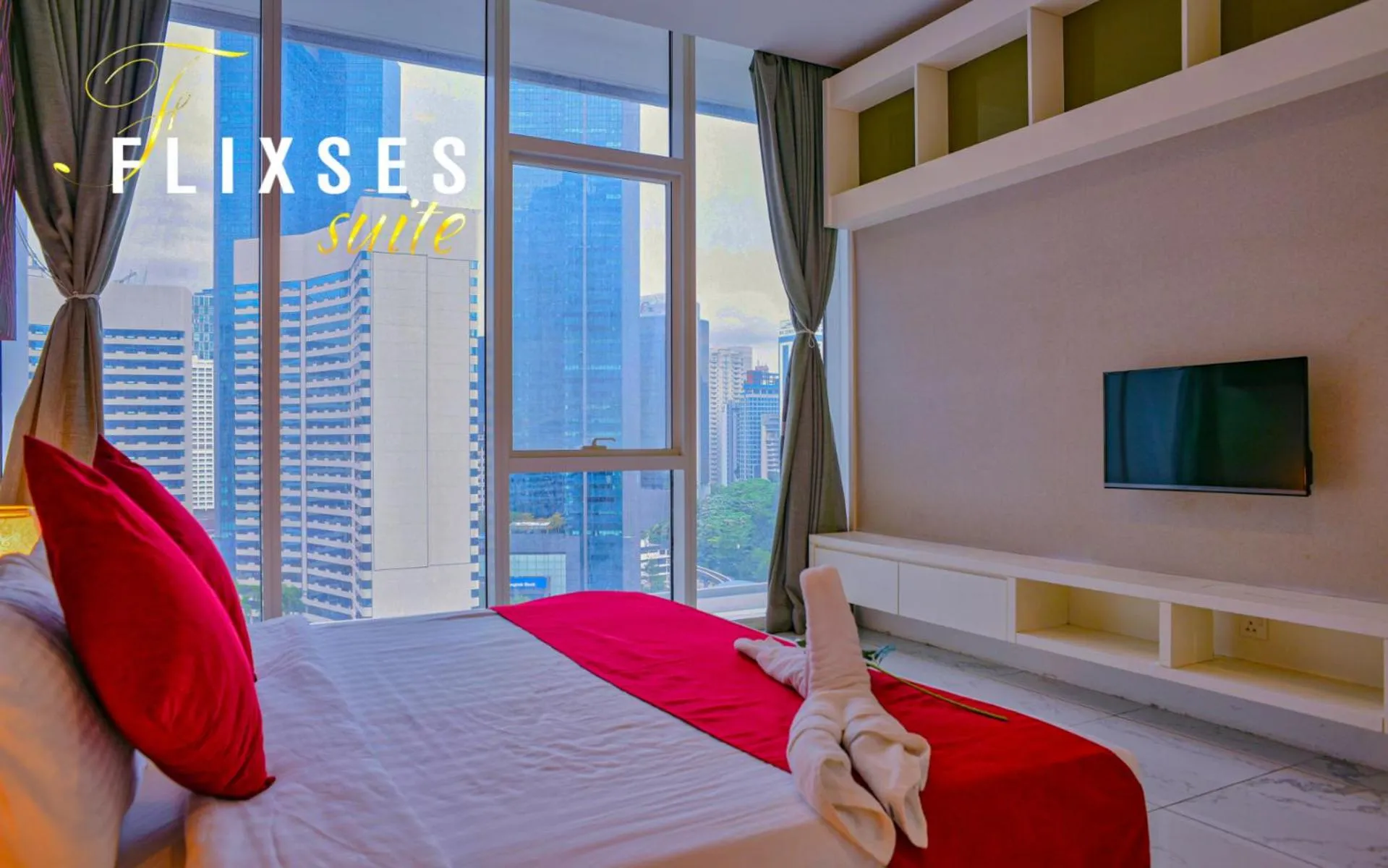 Bed in Flixses Suites at Platinum KLCC