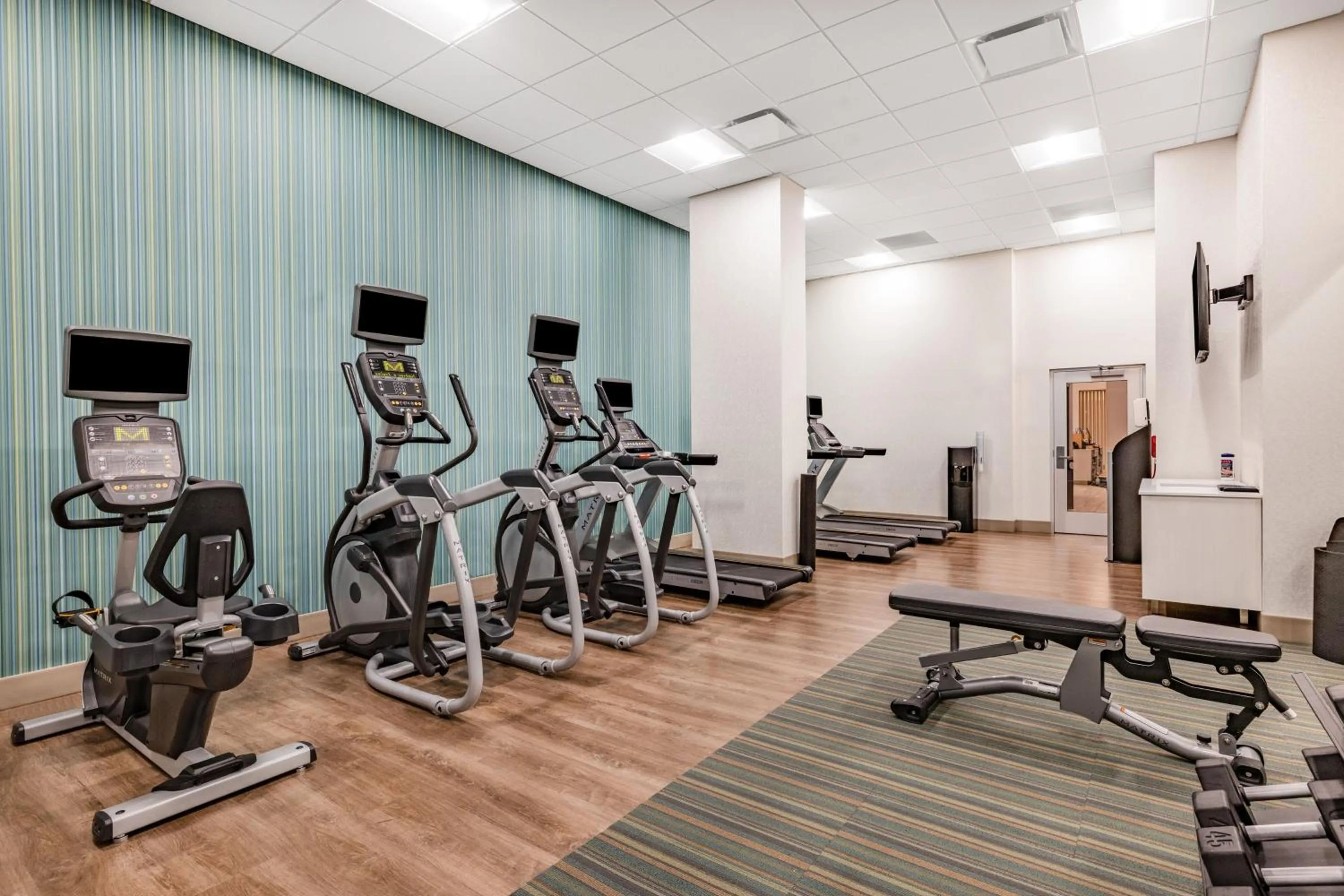 Fitness centre/facilities in Holiday Inn Express & Suites - Lincoln Downtown by IHG