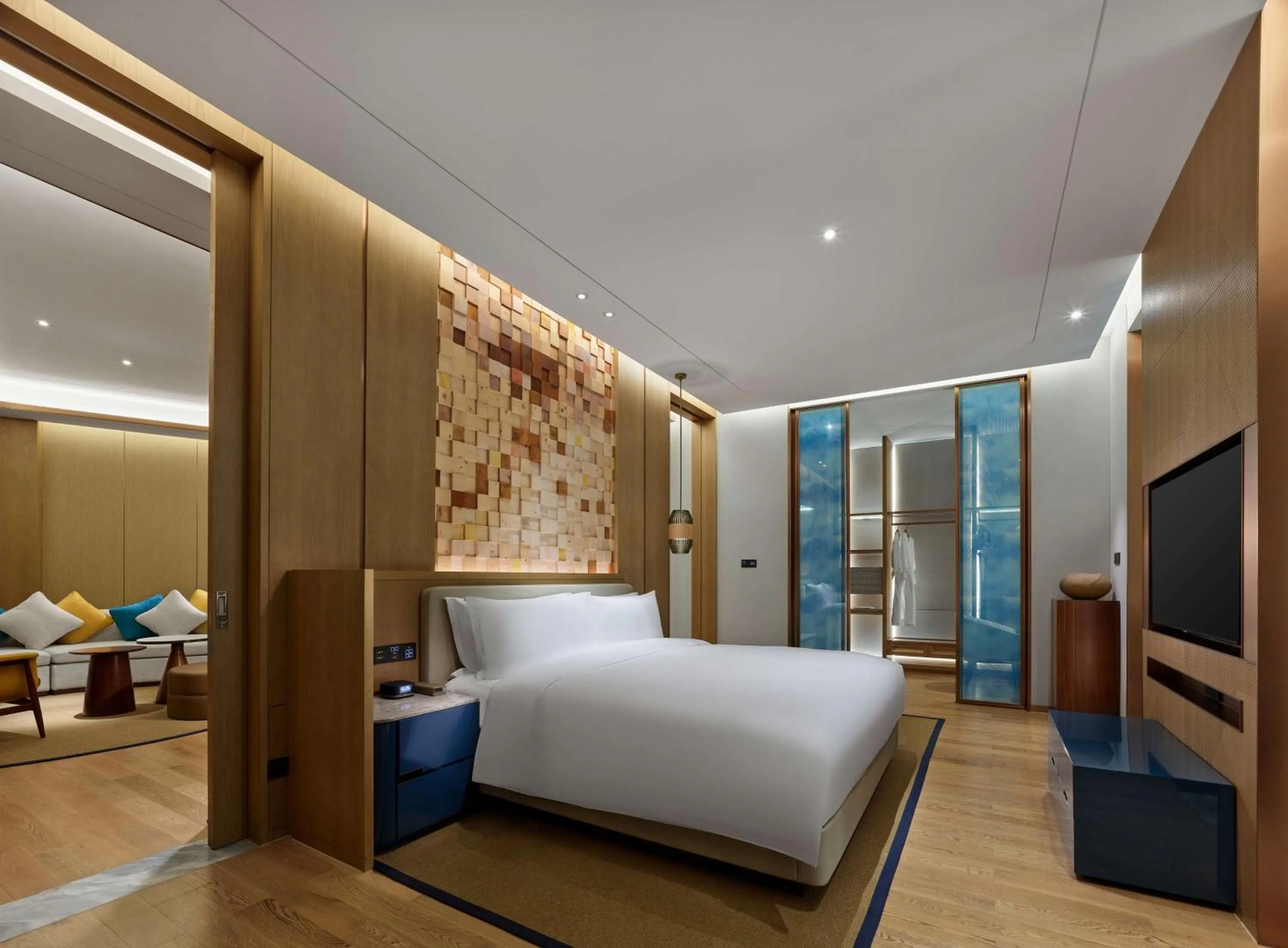 Bedroom, Bed in Hilton Hainan Ocean Flower Island
