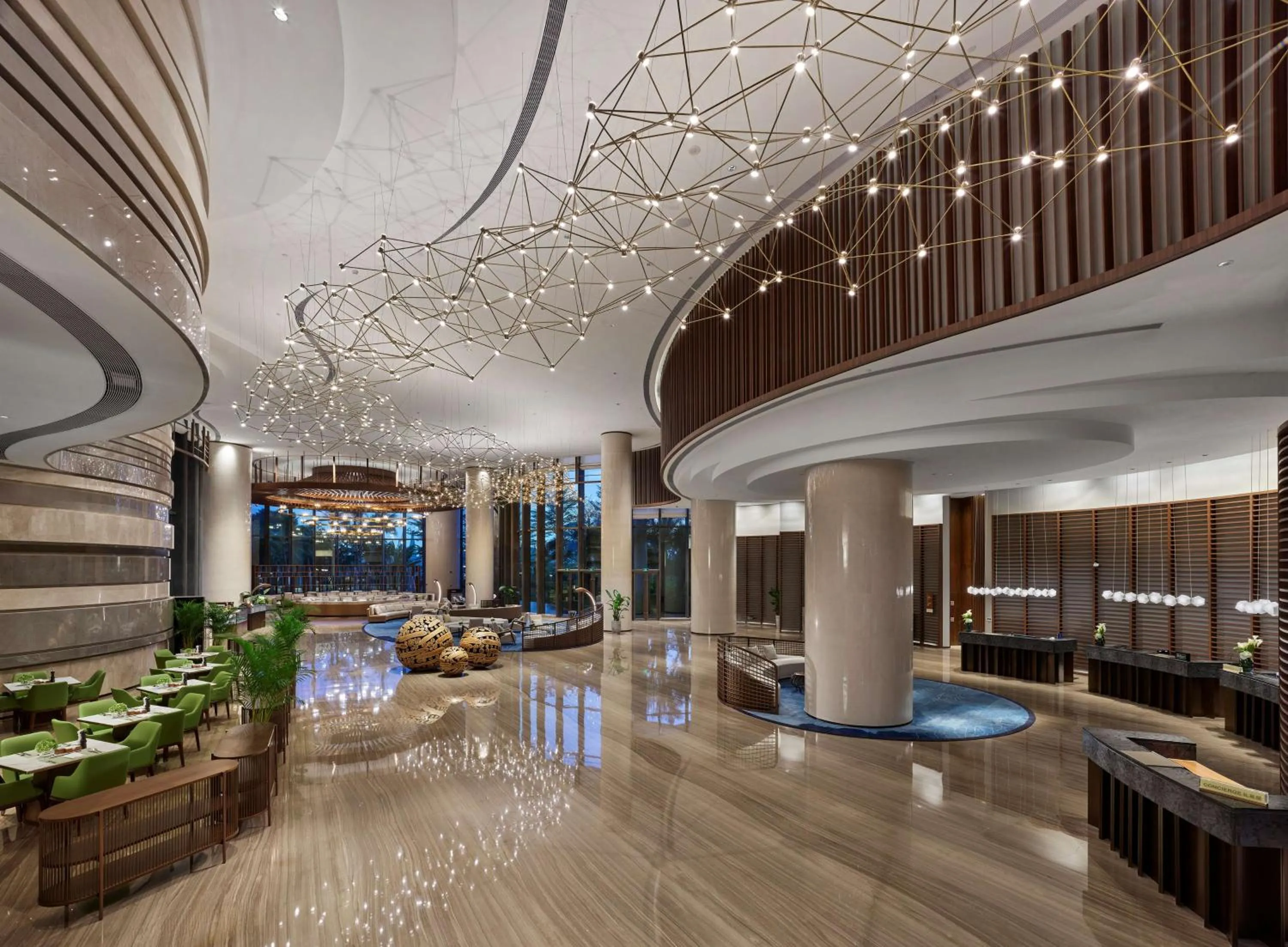 Lobby or reception in Hilton Hainan Ocean Flower Island