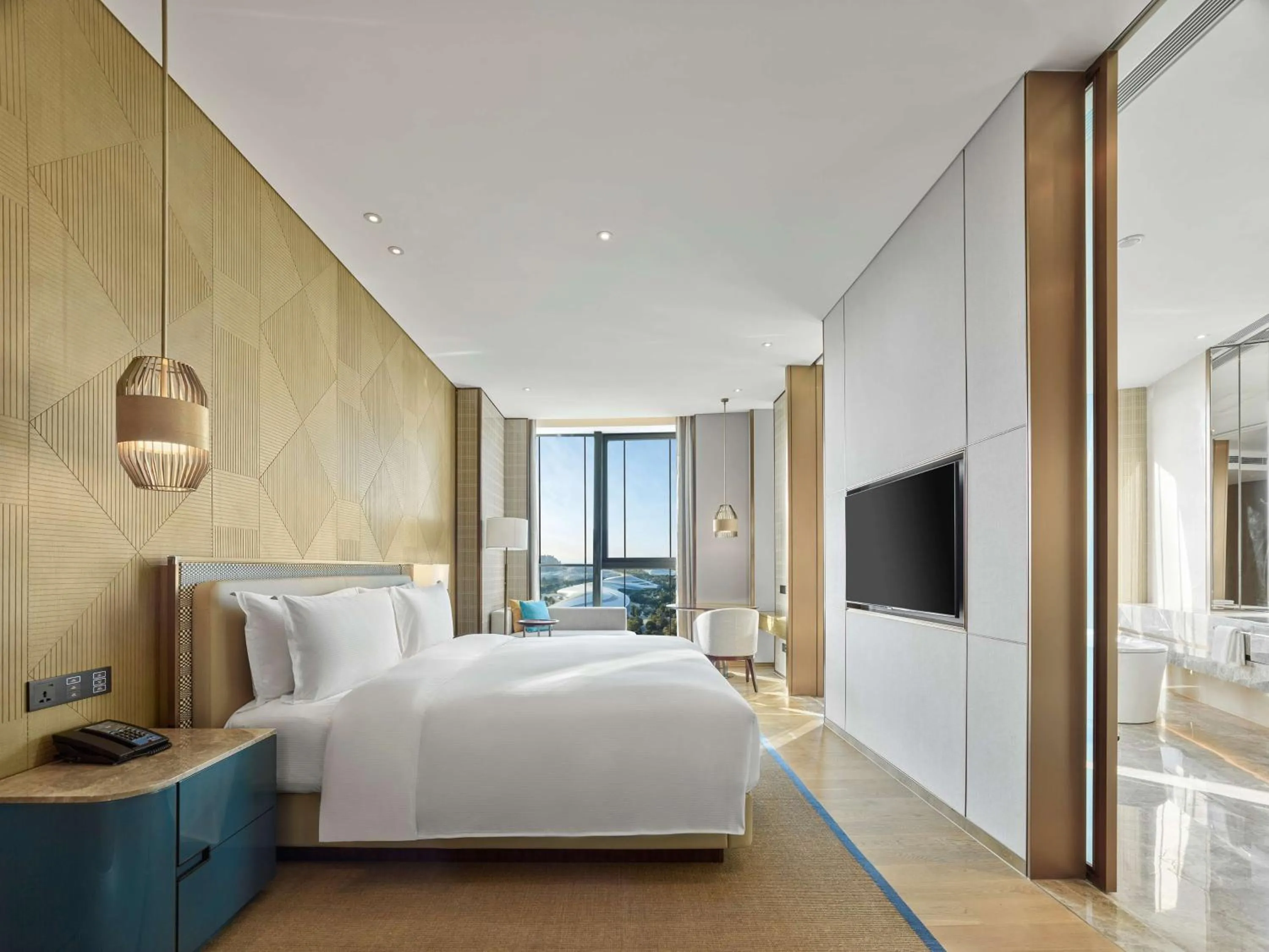Bedroom, Bed in Hilton Hainan Ocean Flower Island