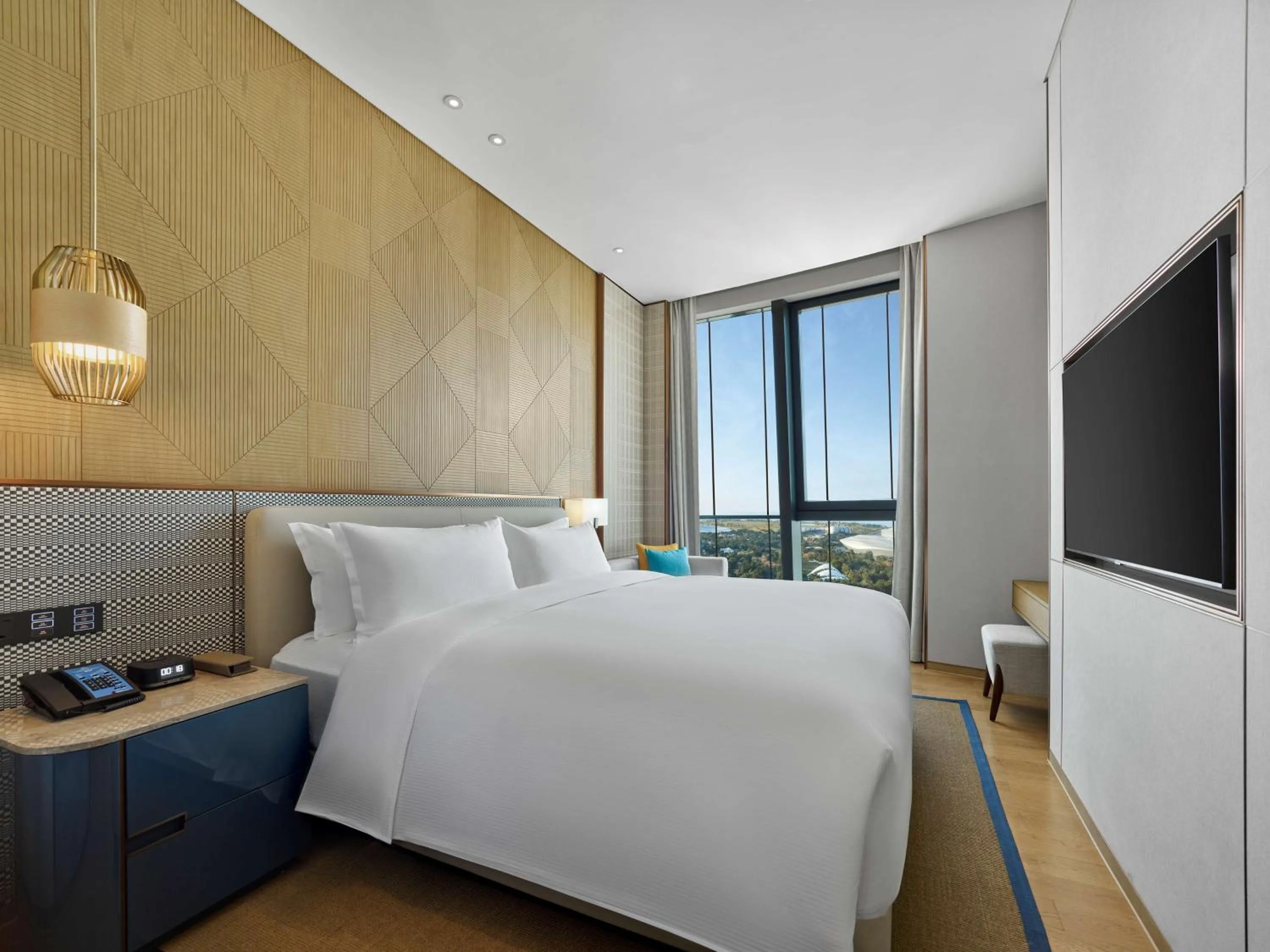 Bedroom, Bed in Hilton Hainan Ocean Flower Island
