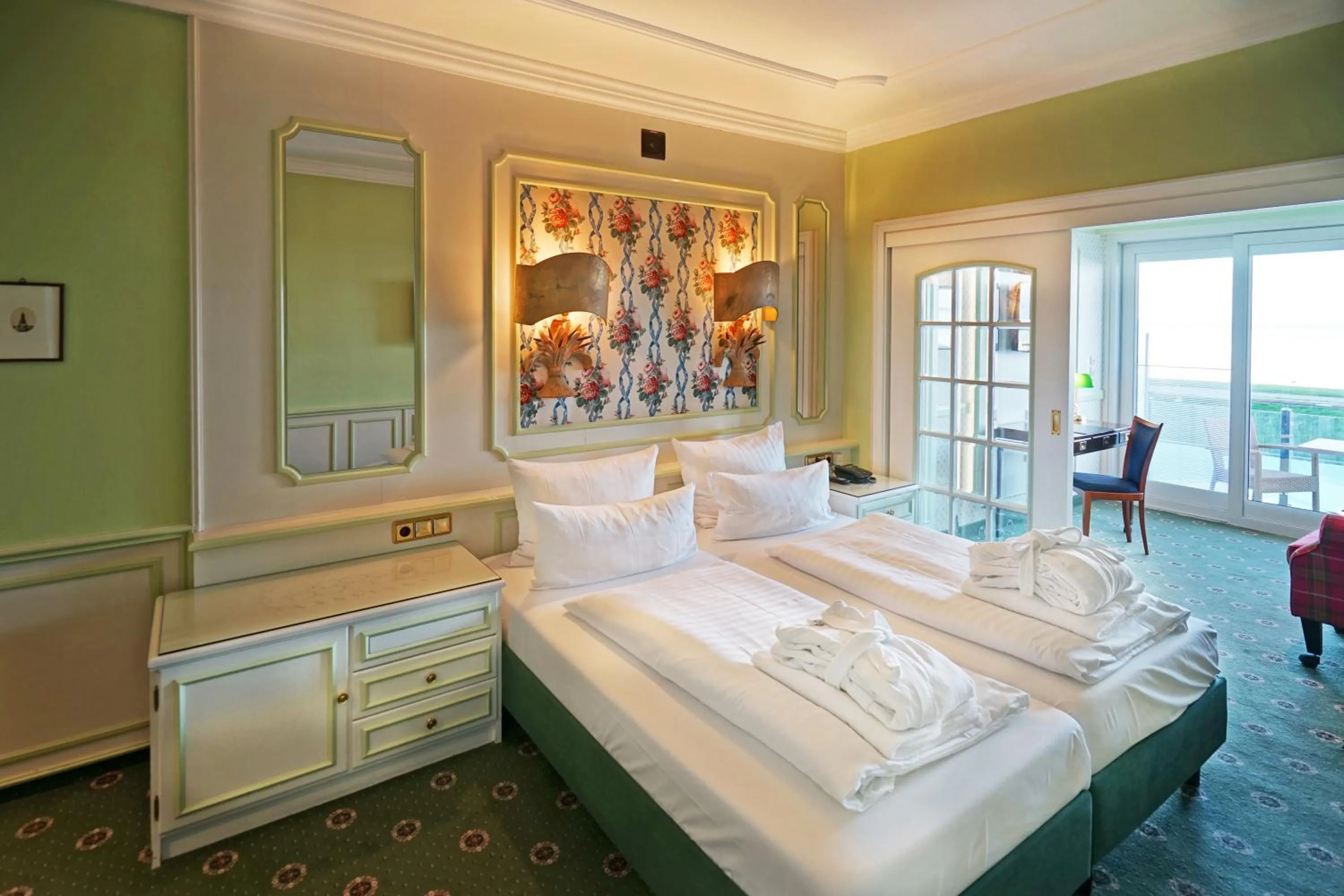 Bedroom, Bed in Hotel Strandperle