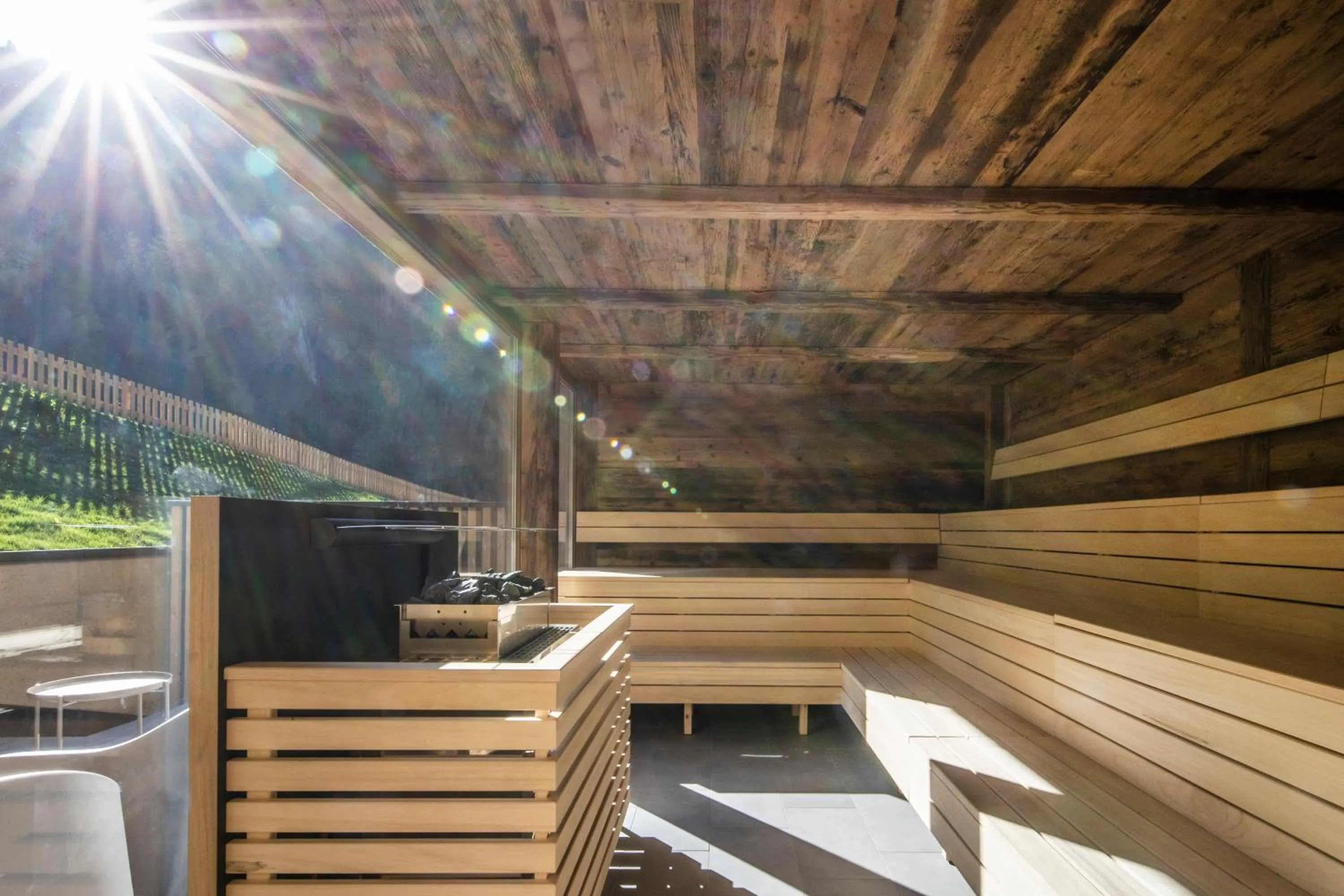 Sauna in Berghaus Schröcken - Hotel Apartments Spa