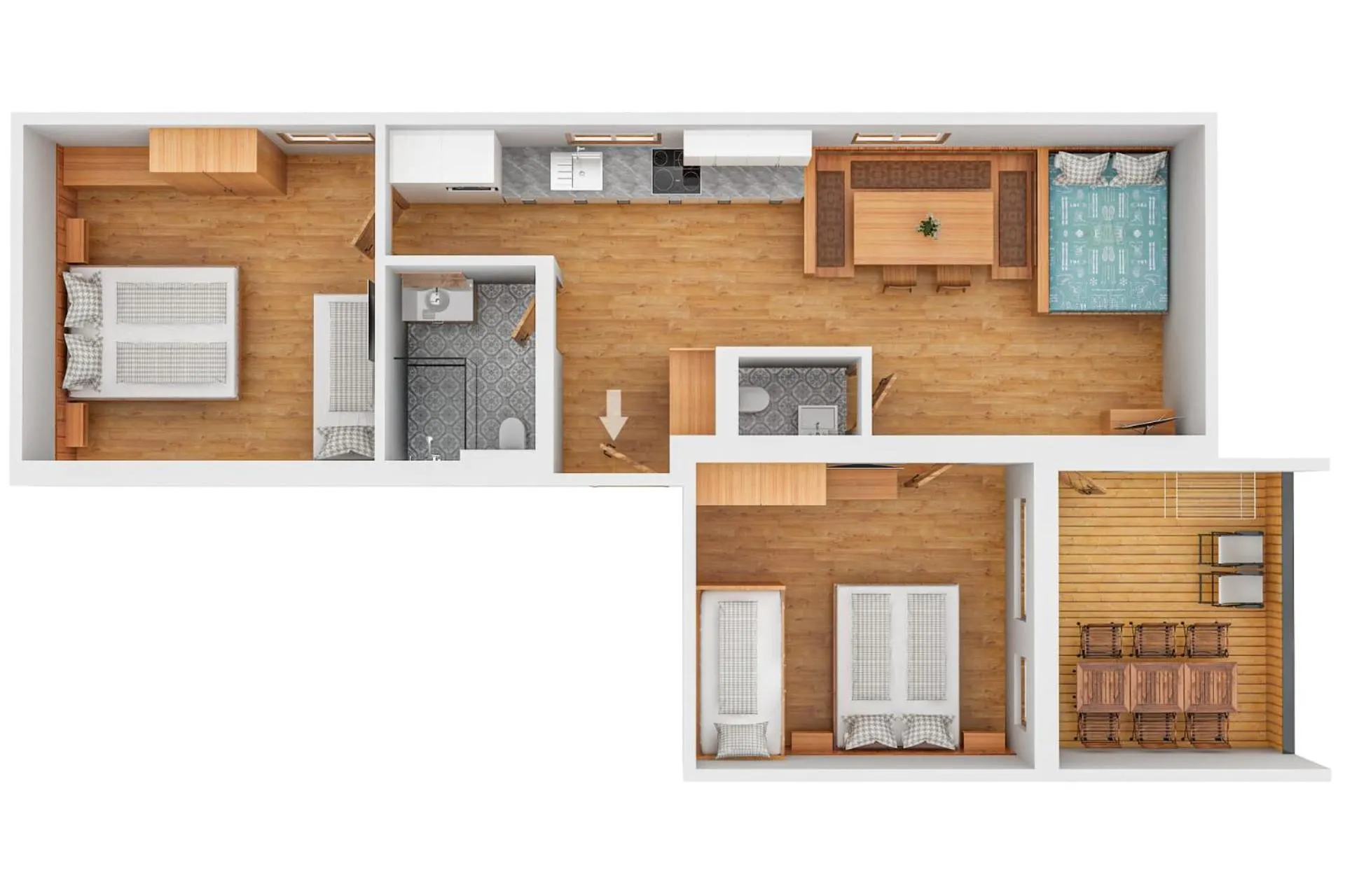Floor plan in Berghaus Schröcken - Hotel Apartments Spa