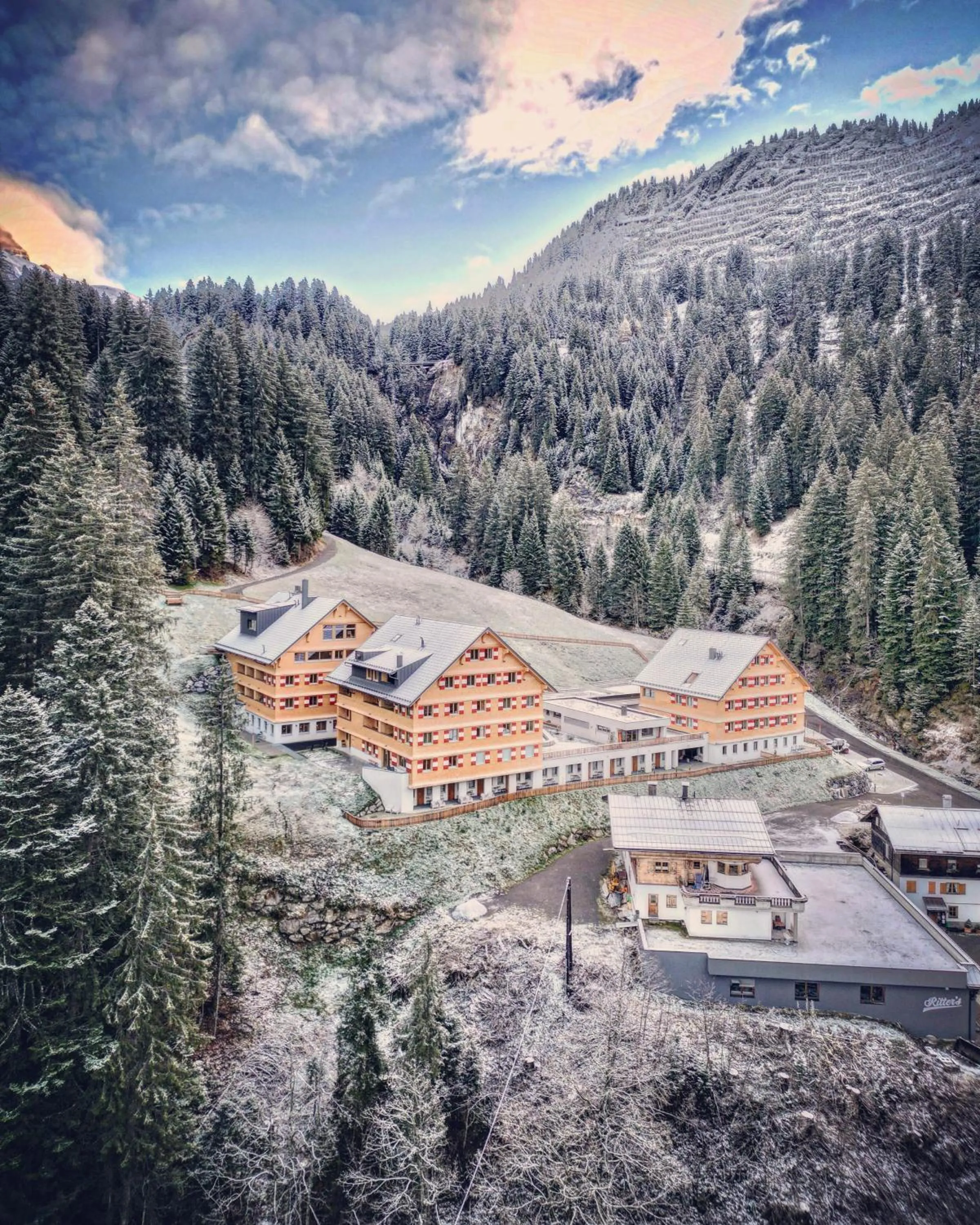 Property building in Berghaus Schröcken - Hotel Apartments Spa