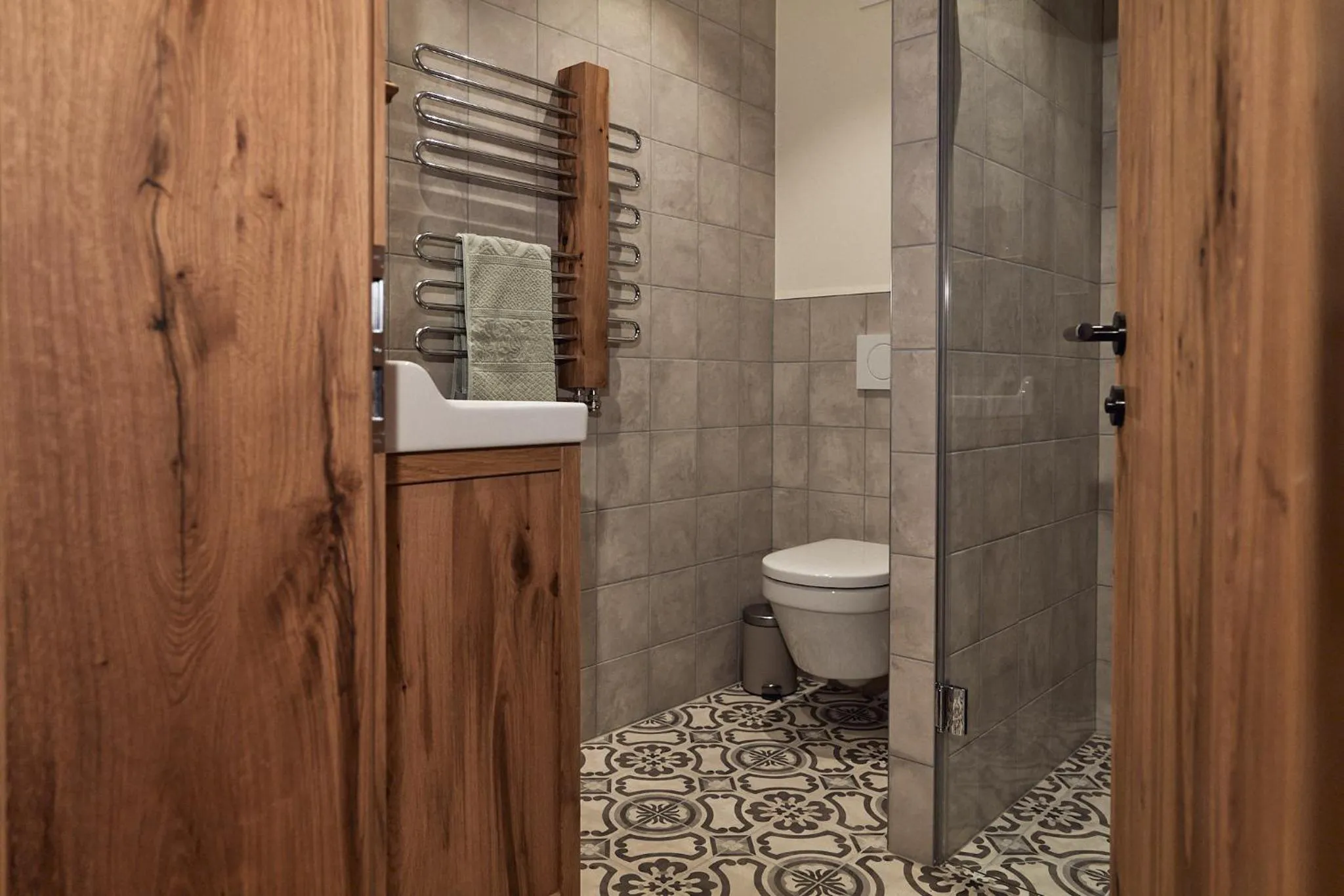 Bathroom in Berghaus Schröcken - Hotel Apartments Spa