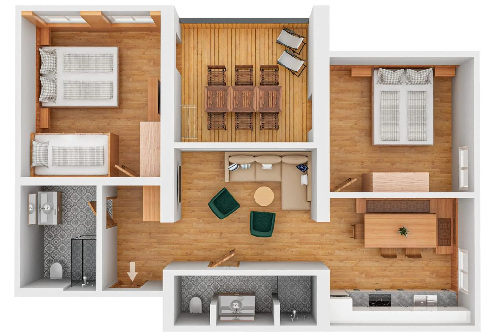 Floor plan in Berghaus Schröcken - Hotel Apartments Spa